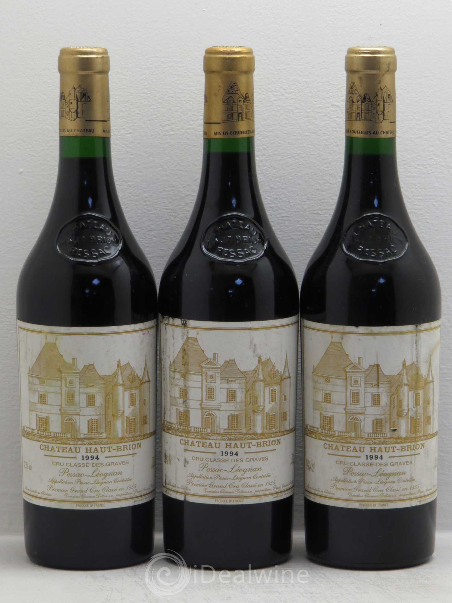 Château Haut Brion 1er Grand Cru Classé 1994 - Lot de 3 bouteilles - 0