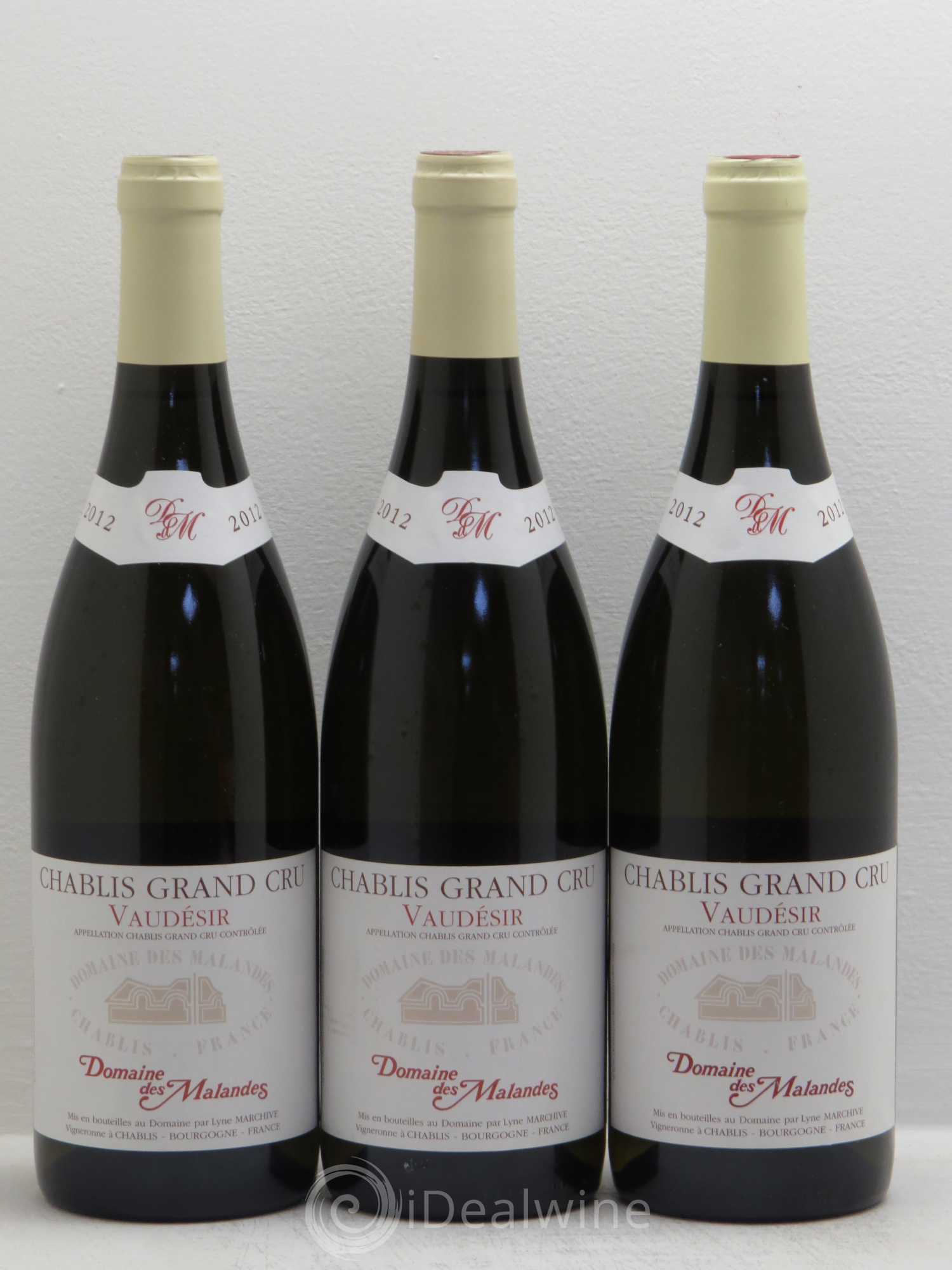 Chablis Grand Cru Domaine des Malandes 2012 - Posten von 3 Flaschen - 0