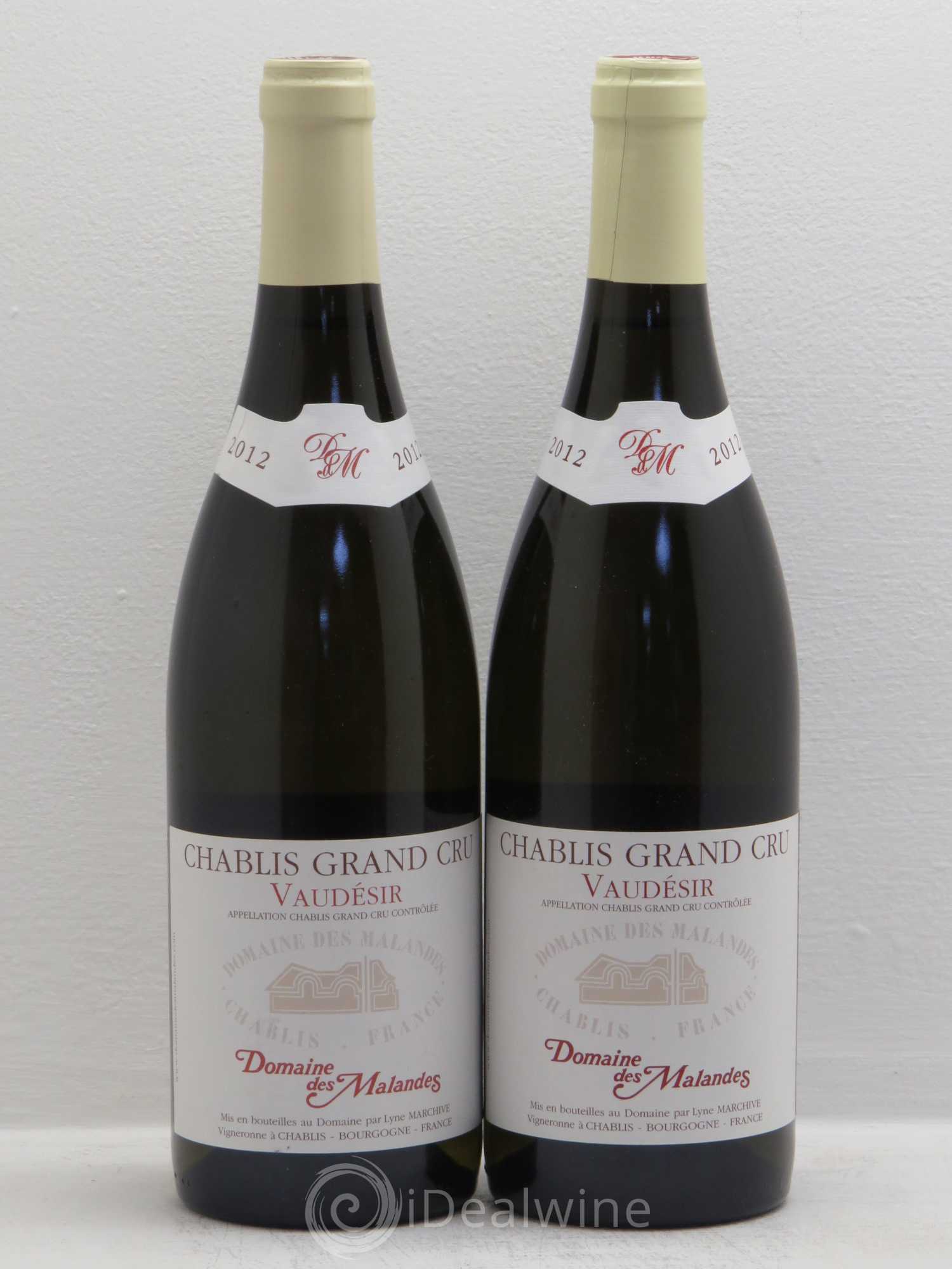 Chablis Grand Cru Domaine des Malandes 2012 - Posten von 2 Flaschen - 0