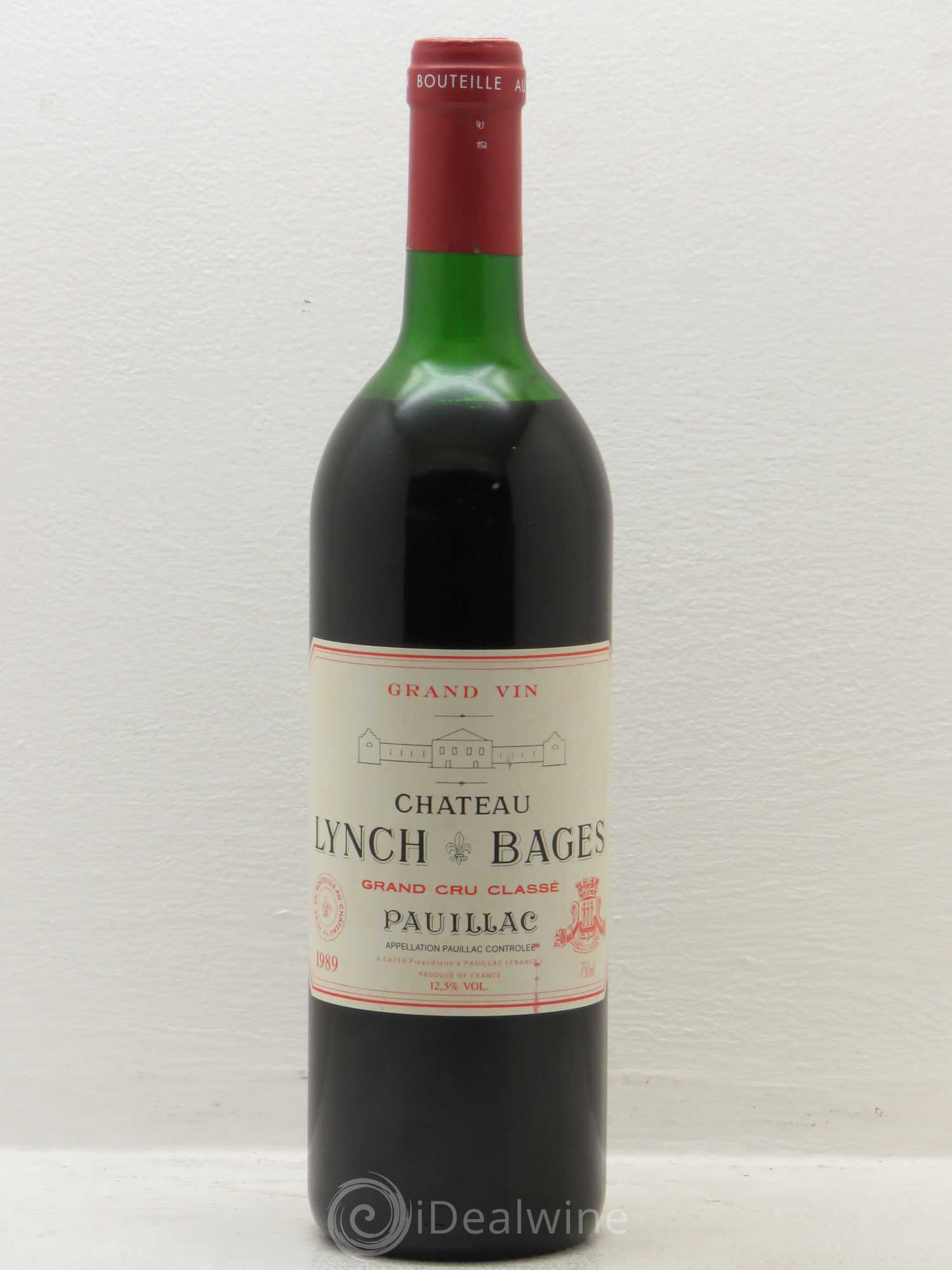 Château Lynch Bages 5ème Grand Cru Classé 1989 - Lot de 1 bouteille - 0