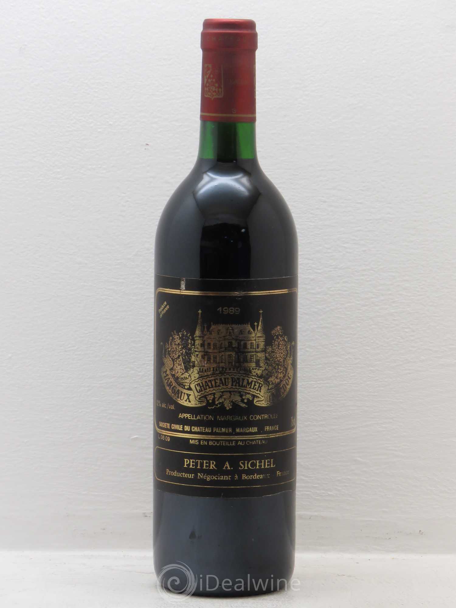 Château Palmer 3ème Grand Cru Classé 1989 - Lot de 1 bouteille - 0