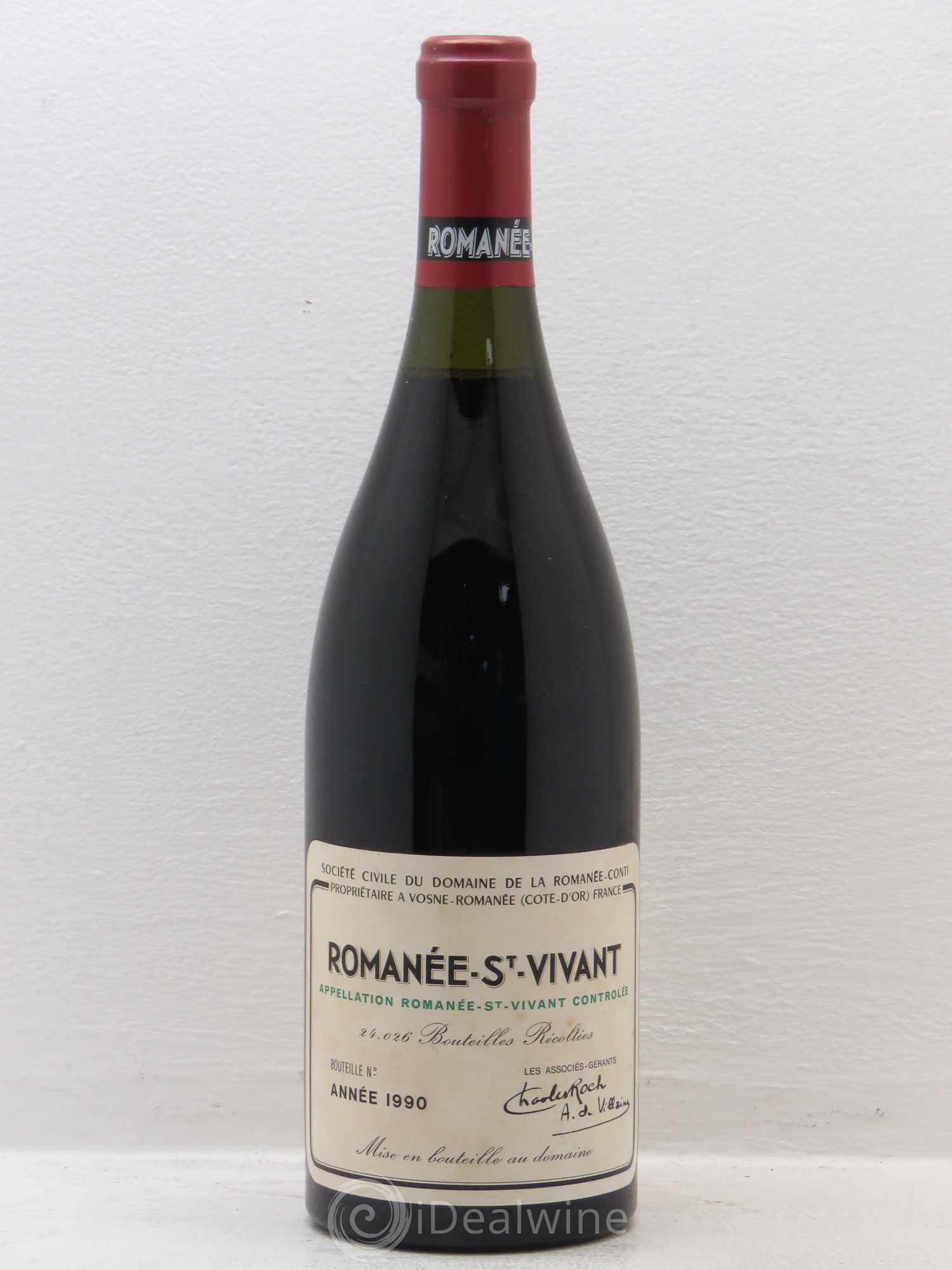 Romanée-Saint-Vivant Grand Cru Domaine de la Romanée-Conti 1990 - Lot de 1 bouteille - 0