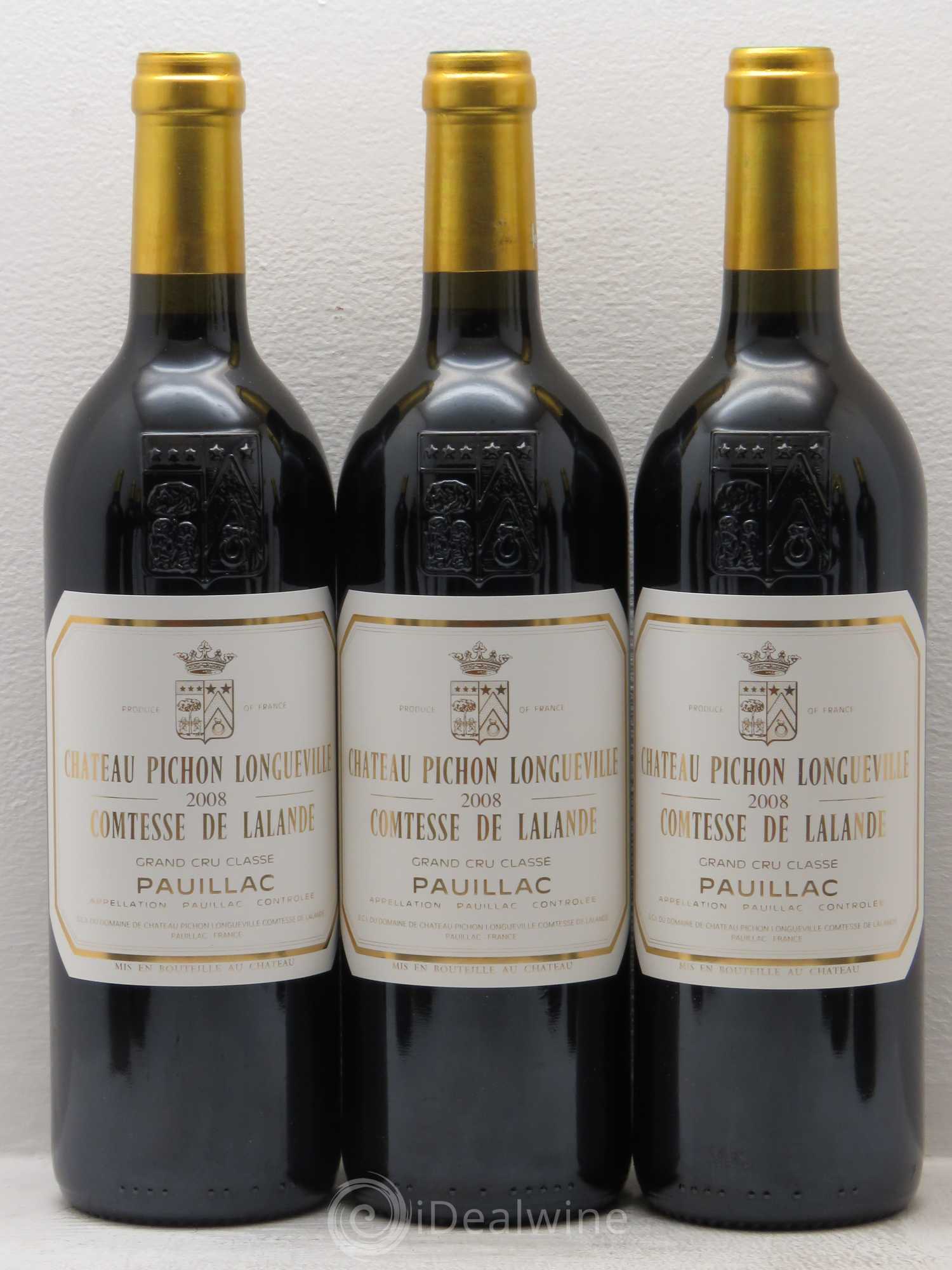 Château Pichon Longueville Comtesse de Lalande 2ème Grand Cru Classé 2008 - Lot de 12 bouteilles - 1