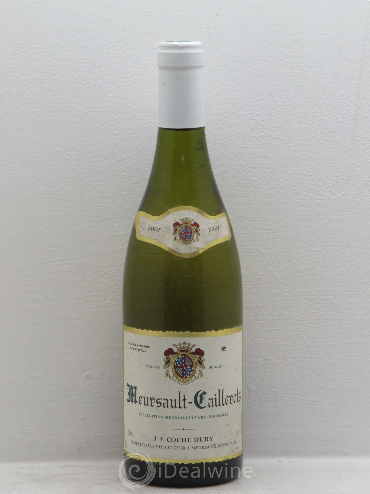 Meursault 1er Cru Caillerets Coche Dury (Domaine) 2007 - Lot de 1 bouteille - 0