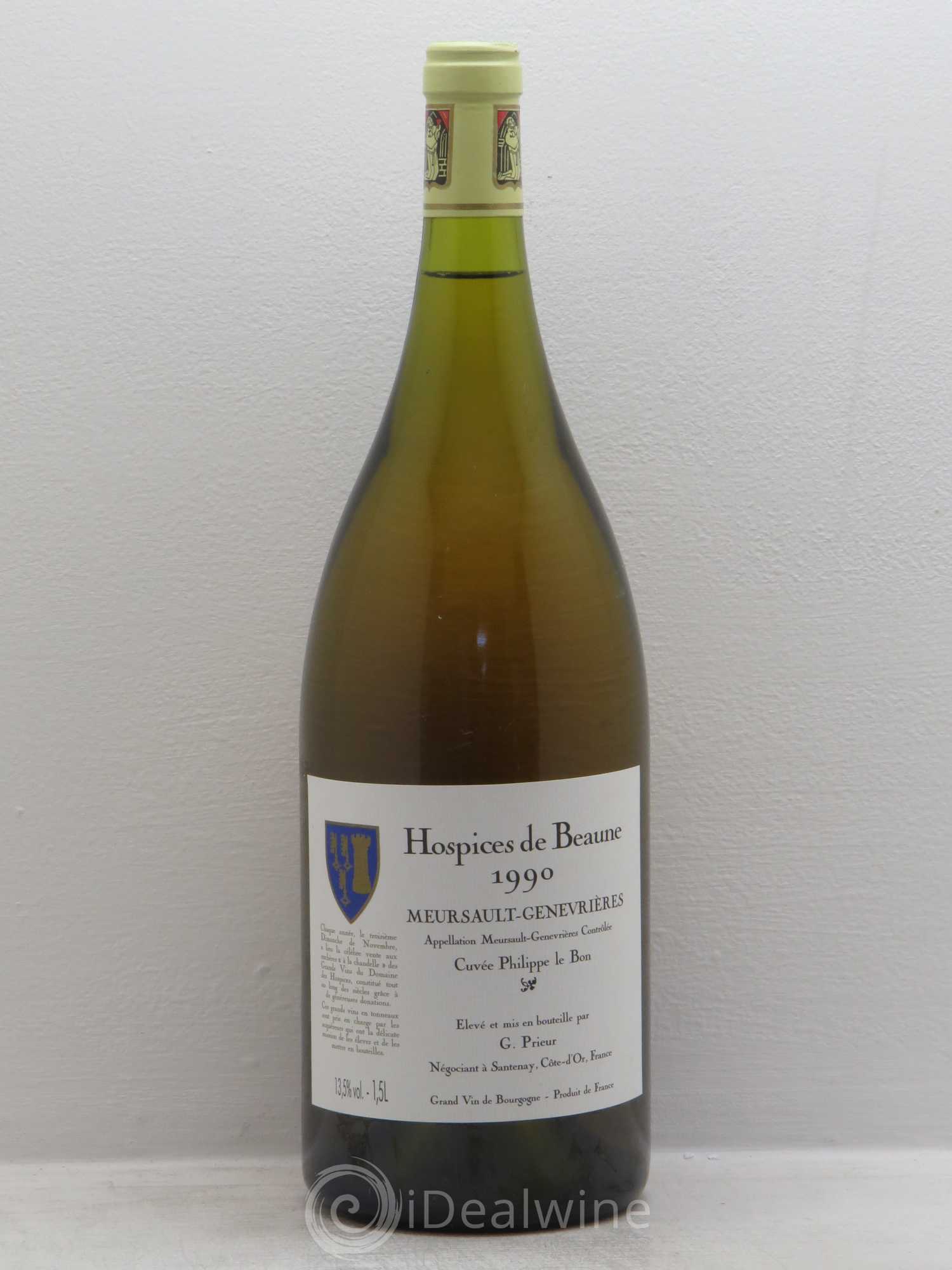 Meursault 1er Cru Cuvée Philippe le Bon - Prieur 1990 - Posten von 1 Magnum - 0