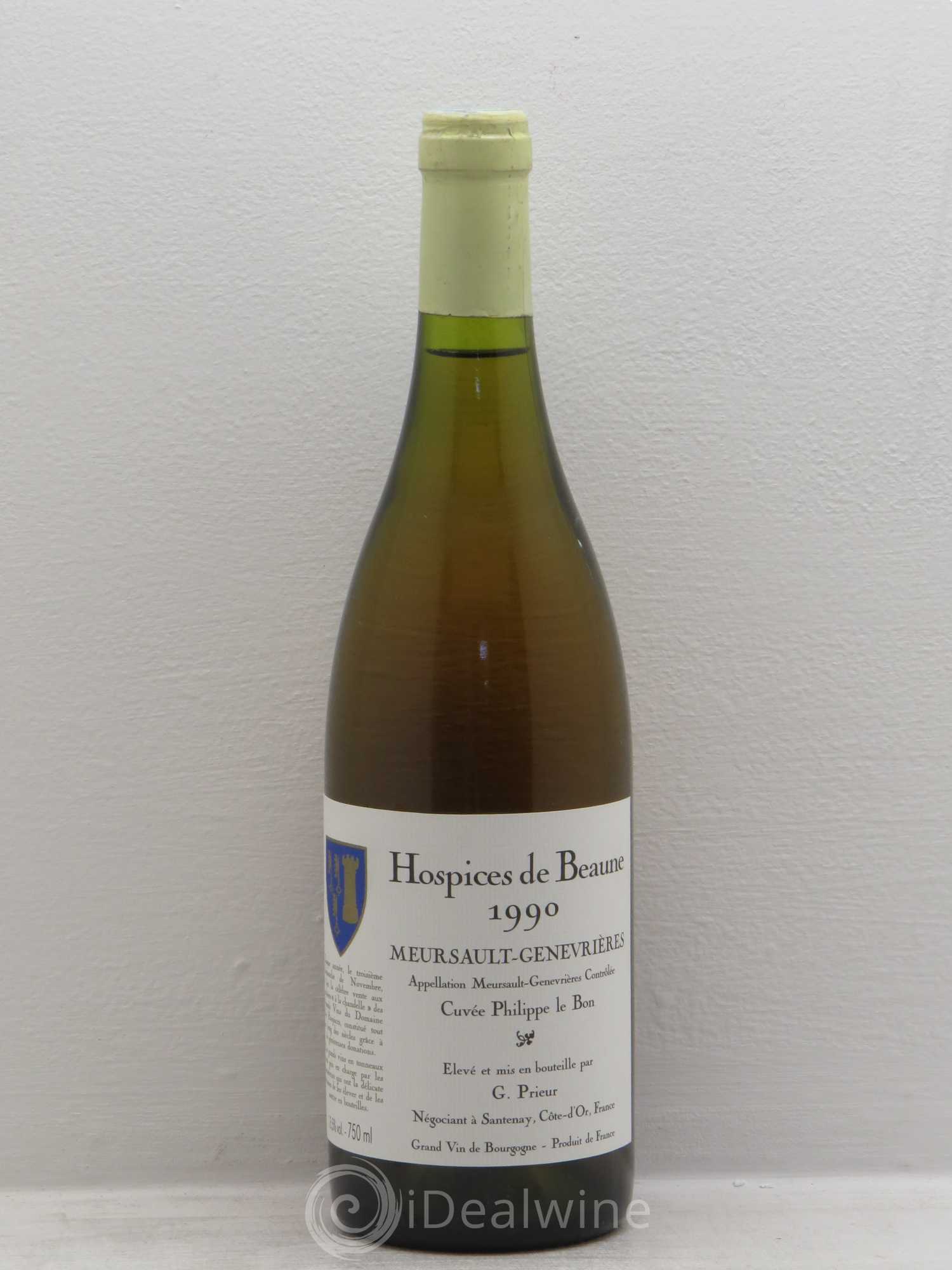 Meursault 1er Cru Cuvée Philippe le Bon - Prieur 1990 - Posten von 1 Flasche - 0