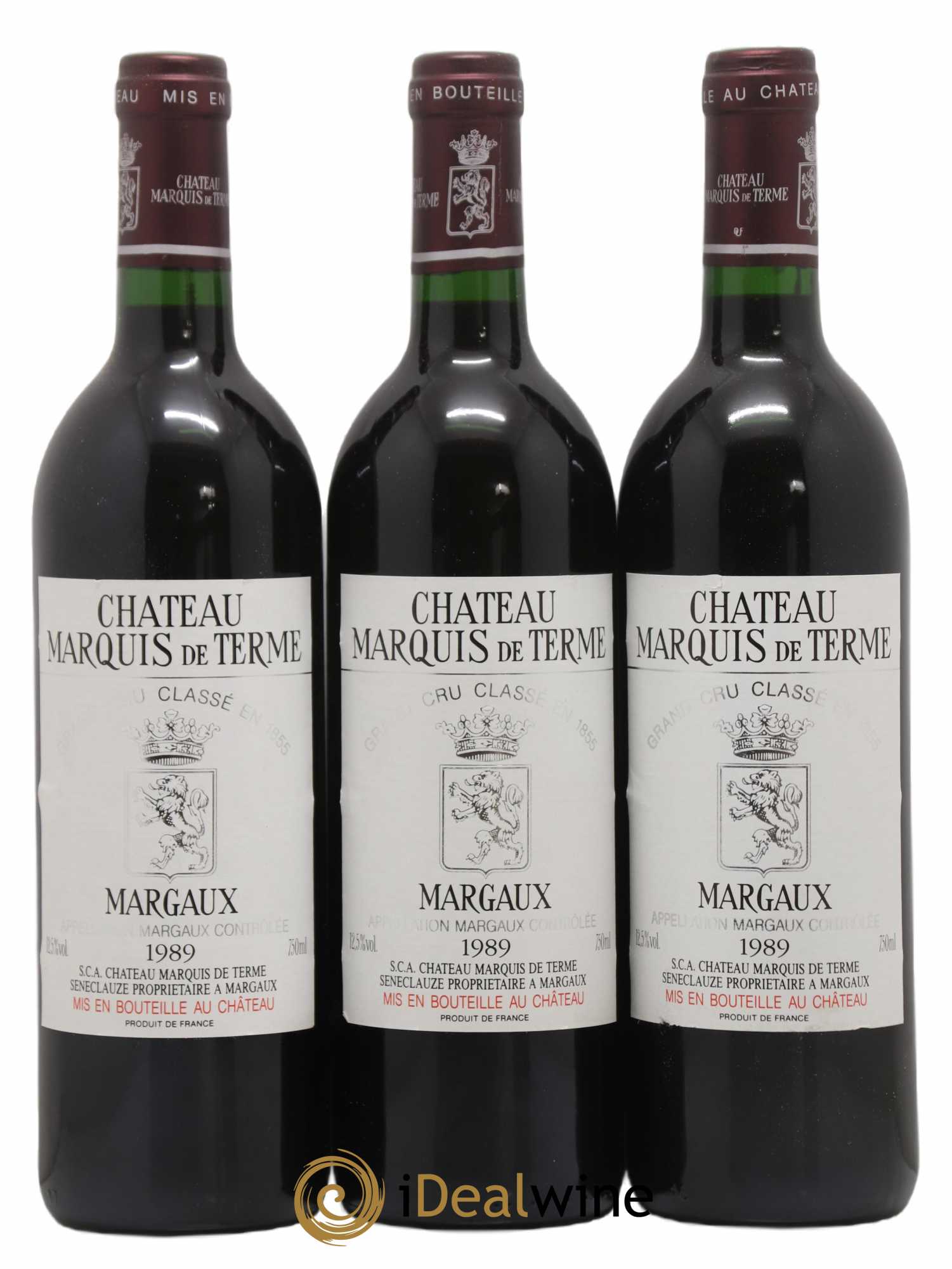 Château Marquis de Terme 4ème Grand Cru Classé 1989 - Lot de 12 bouteilles - 4
