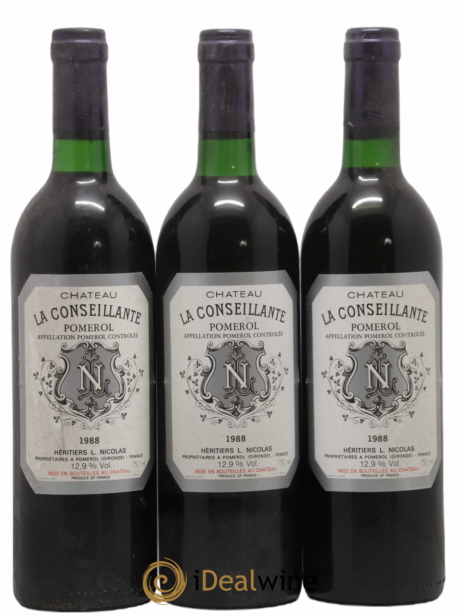 Château la Conseillante 1988 - Lot de 3 bouteilles - 0