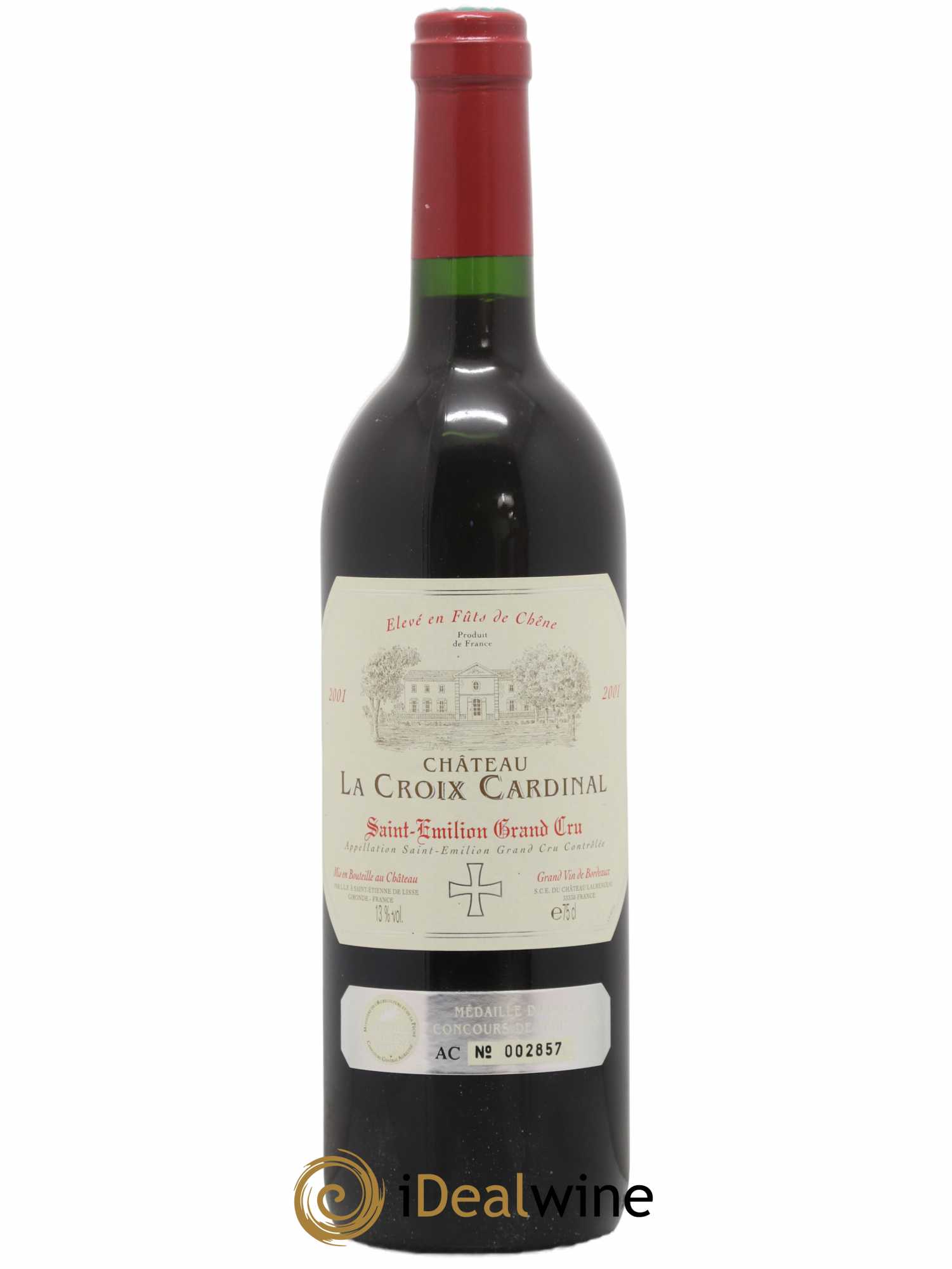 Saint-Émilion Grand Cru La Croix Cardinale 2001 - Lot de 1 bouteille - 0
