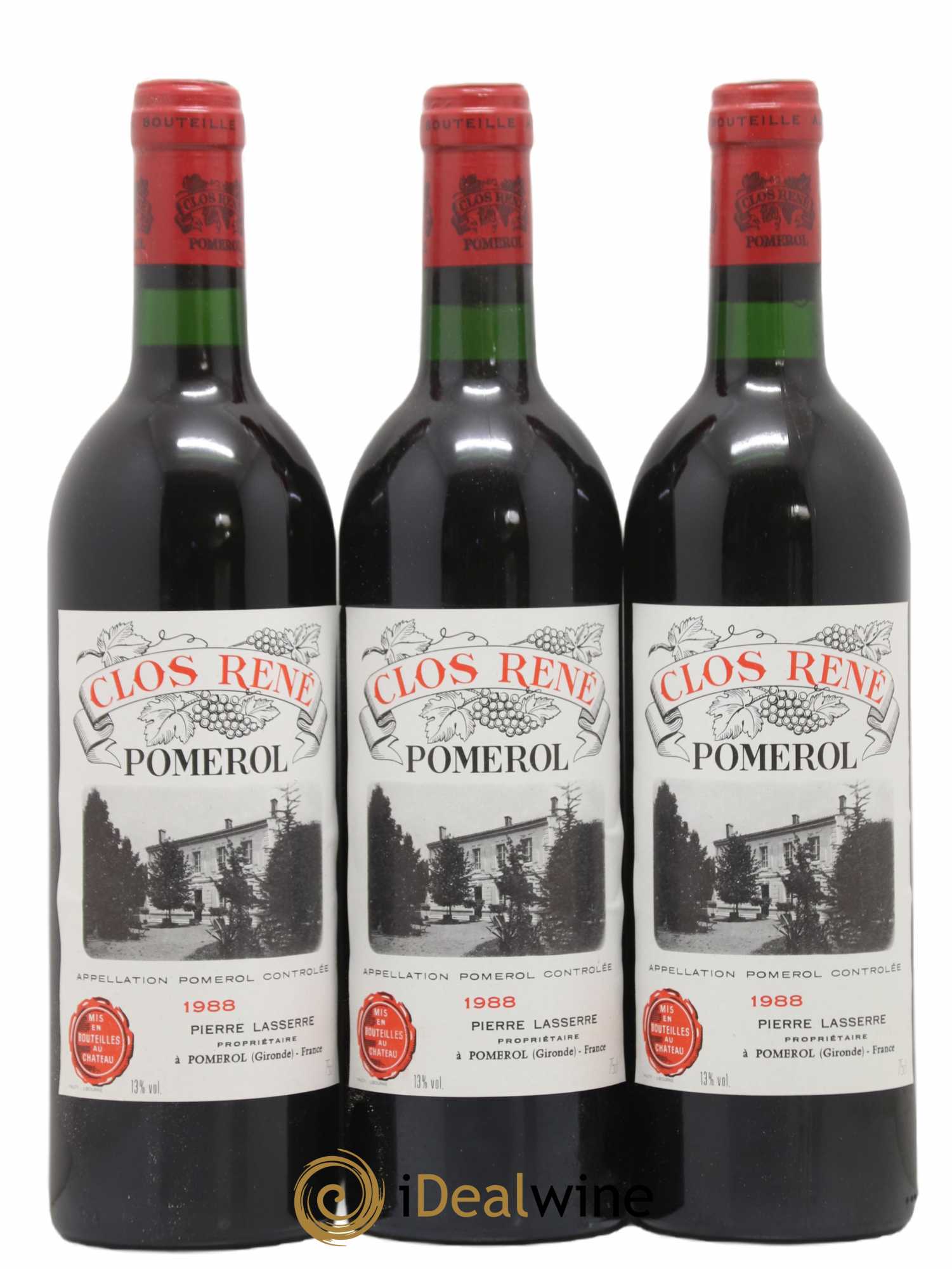 Clos René 1988 - Posten von 12 Flaschen - 1