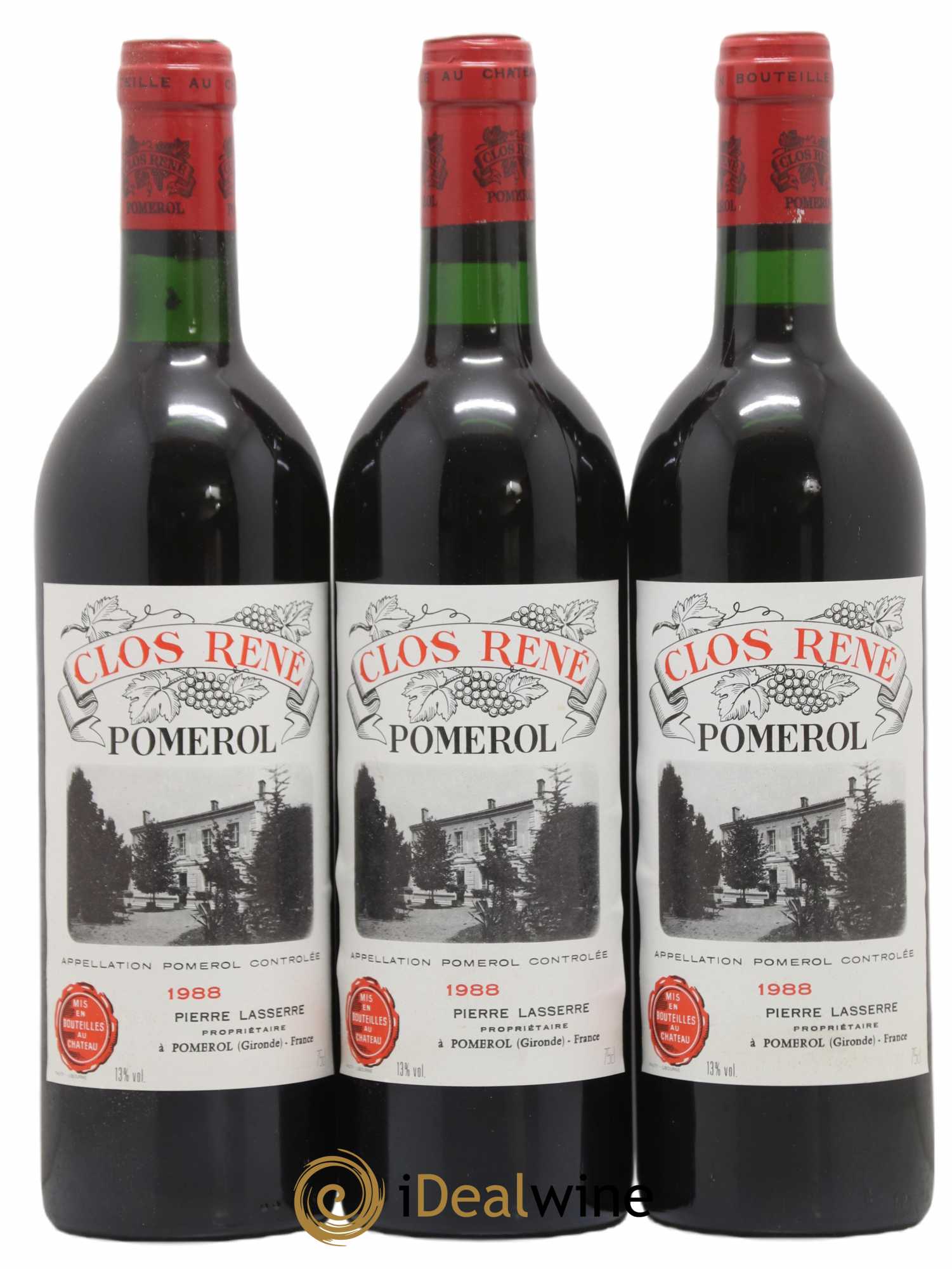Clos René 1988 - Posten von 12 Flaschen - 2