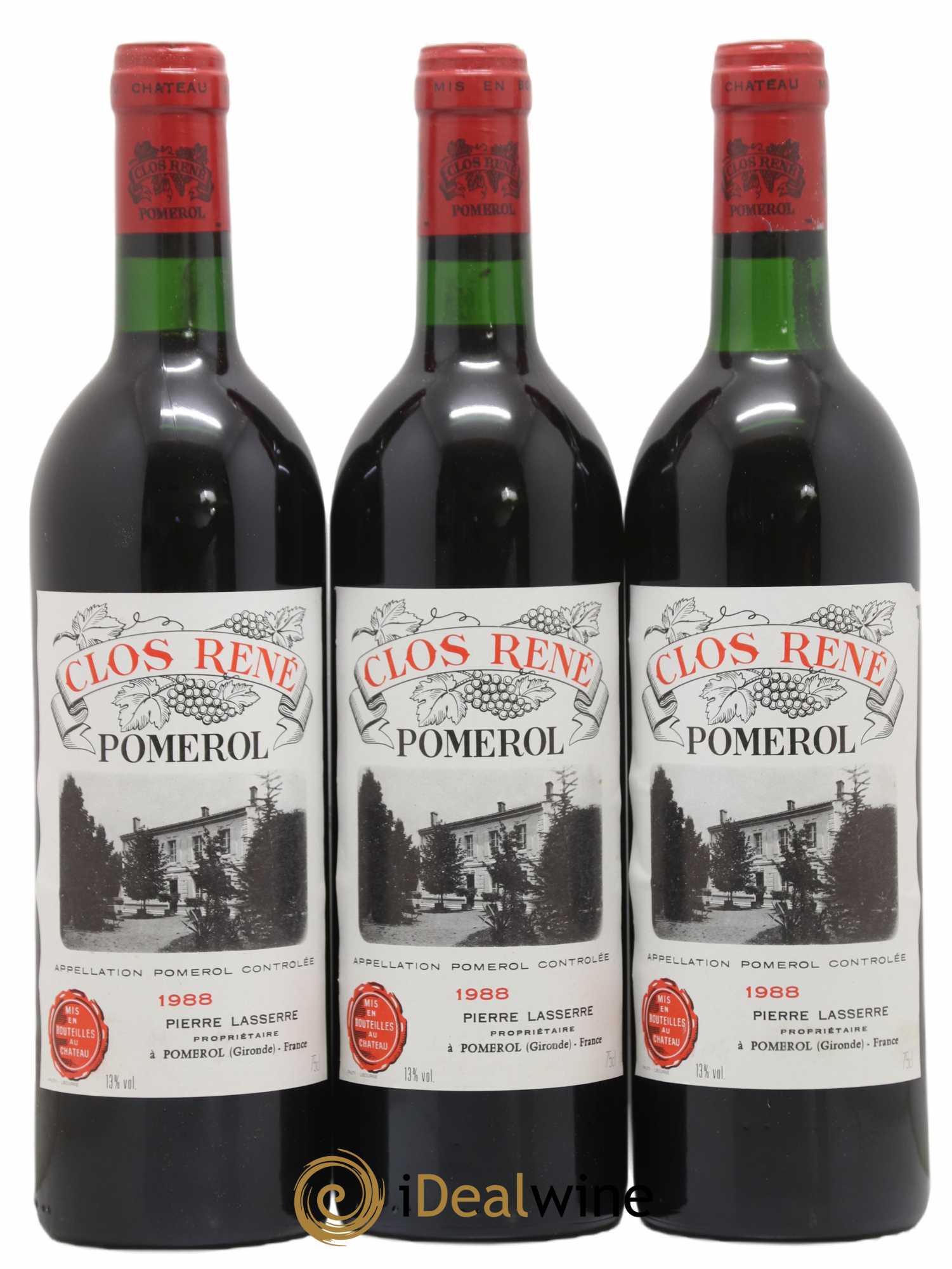 Clos René 1988 - Posten von 12 Flaschen - 3