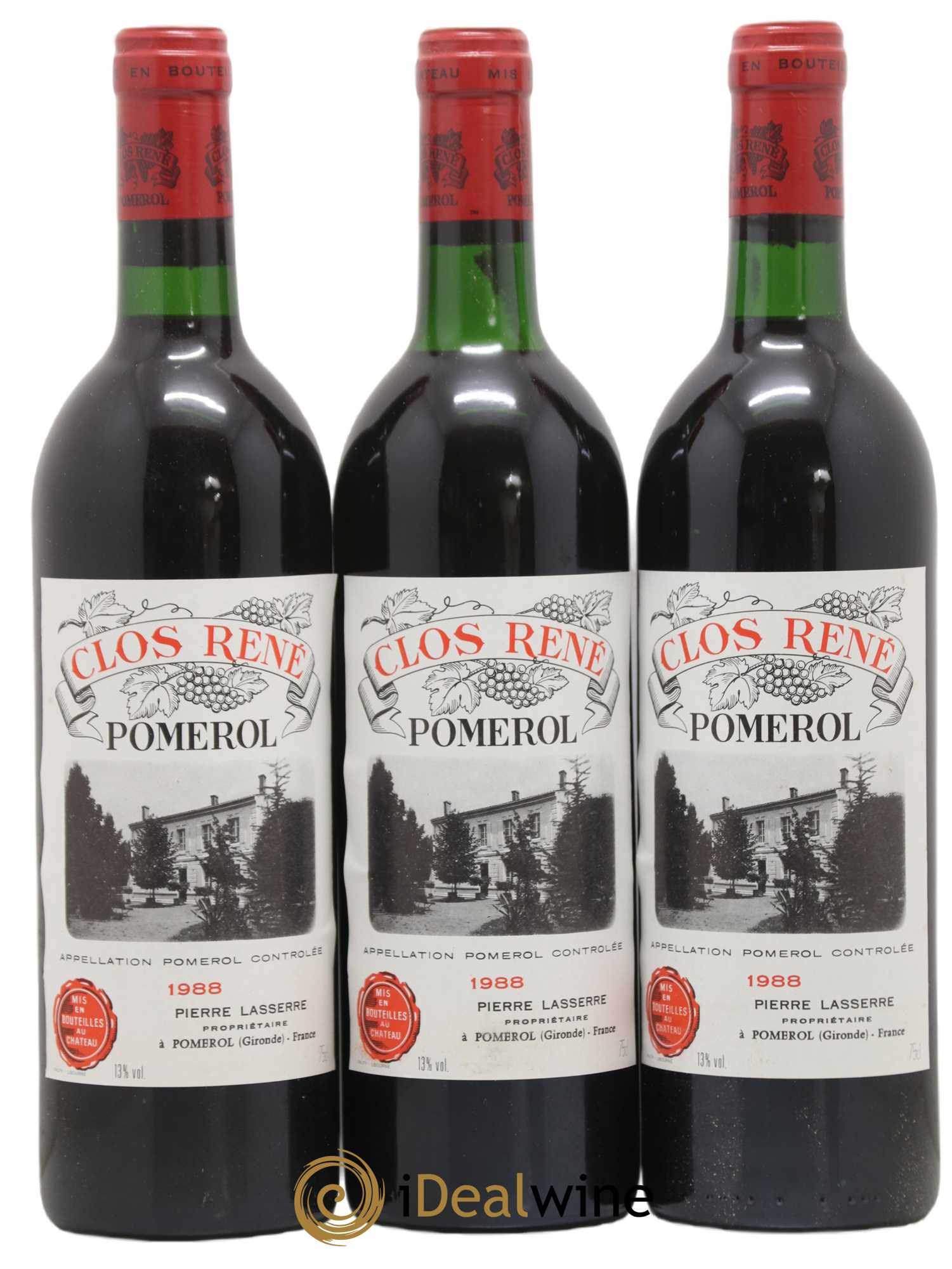 Clos René 1988 - Posten von 12 Flaschen - 4