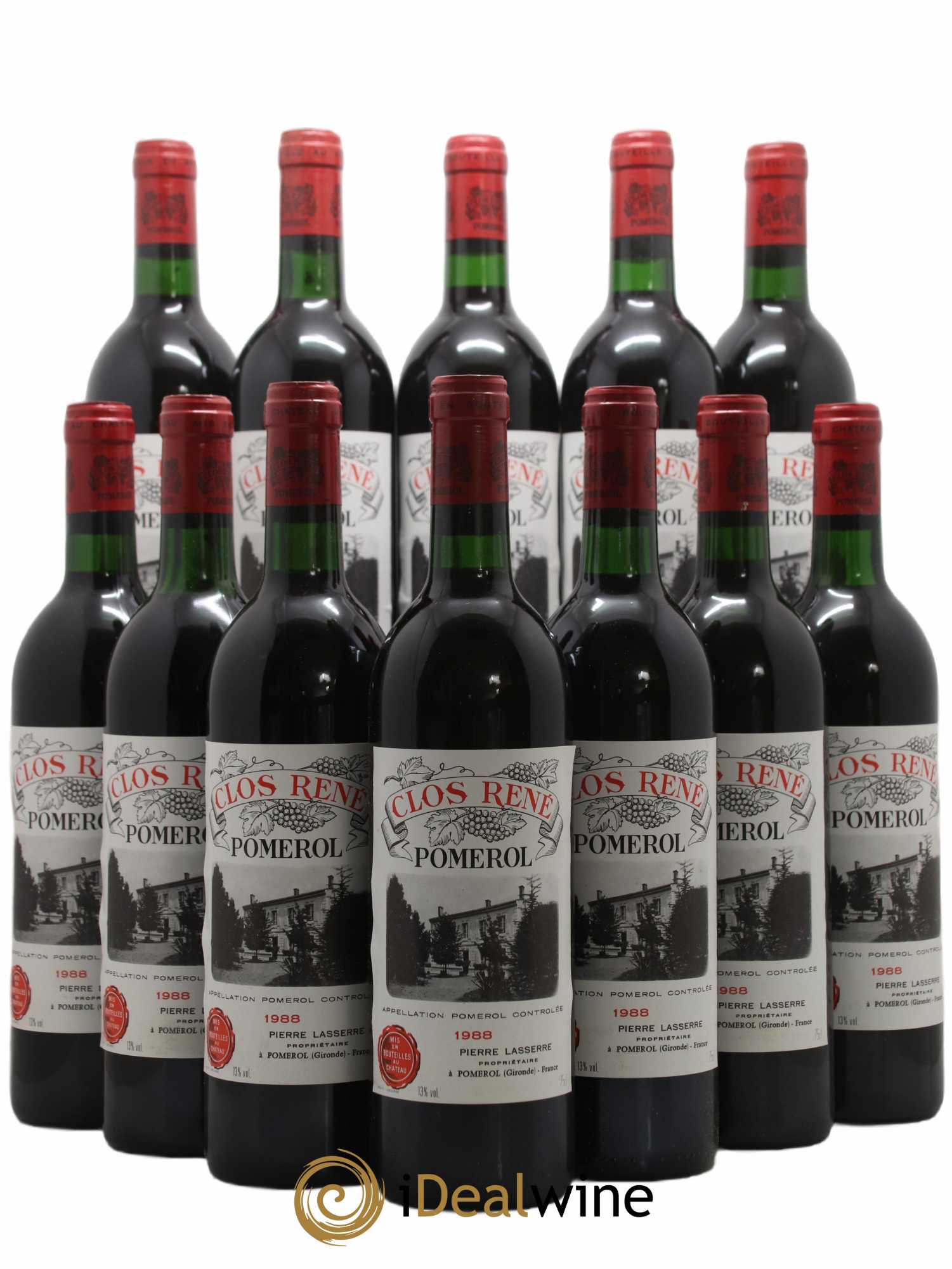 Clos René 1988 - Posten von 12 Flaschen - 0