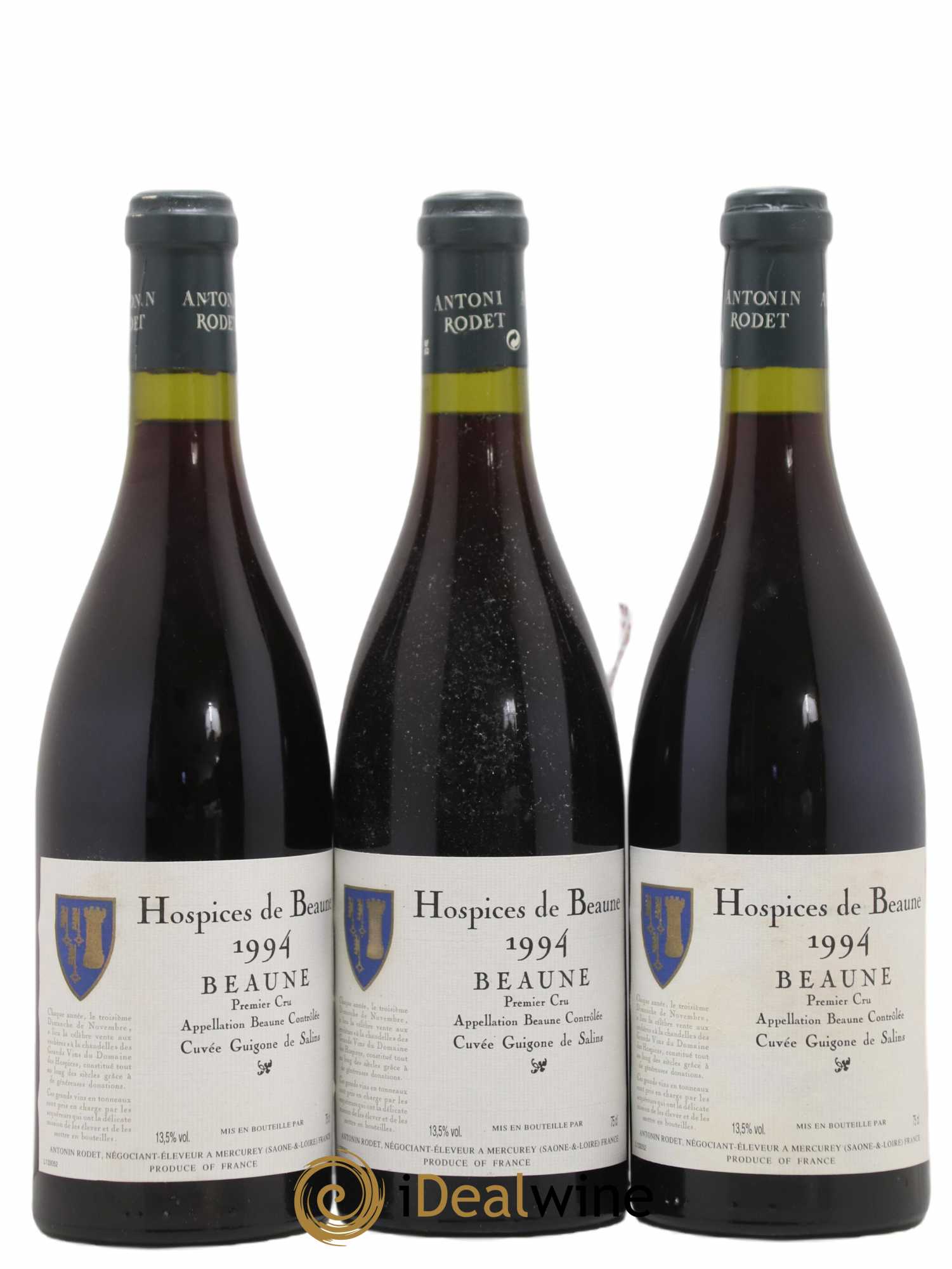 Beaune 1er Cru Hospices de Beaune Antonin Rodet Cuvée Guigone de Salins 1994 - Posten von 12 Flaschen - 2