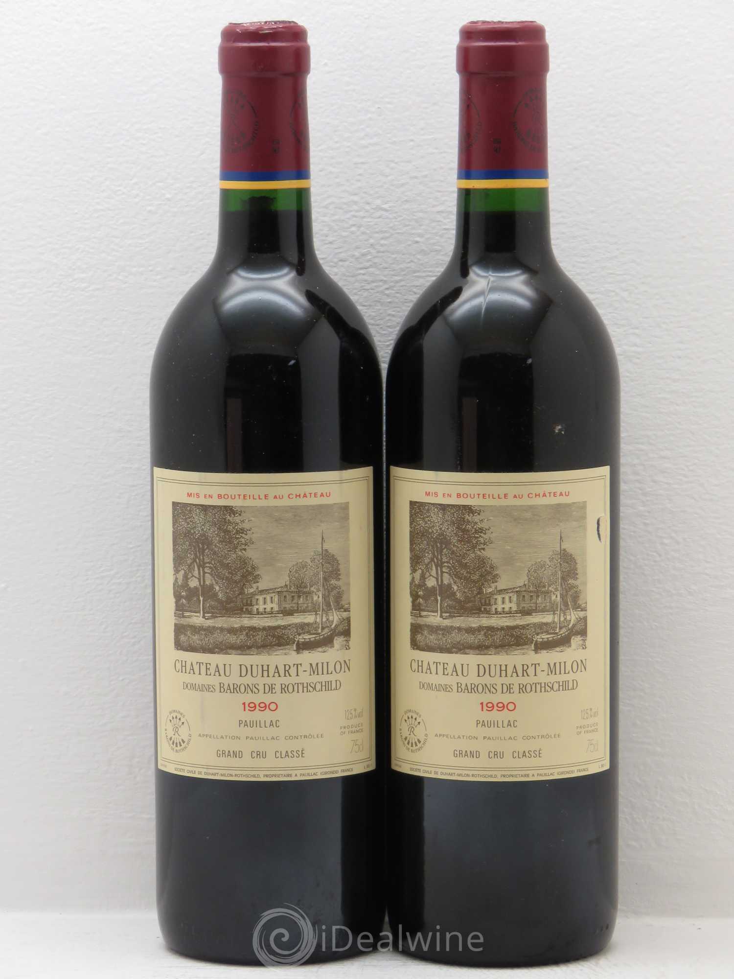 Château Duhart-Milon 4ème Grand Cru Classé 1990 - Lot de 2 bouteilles - 0
