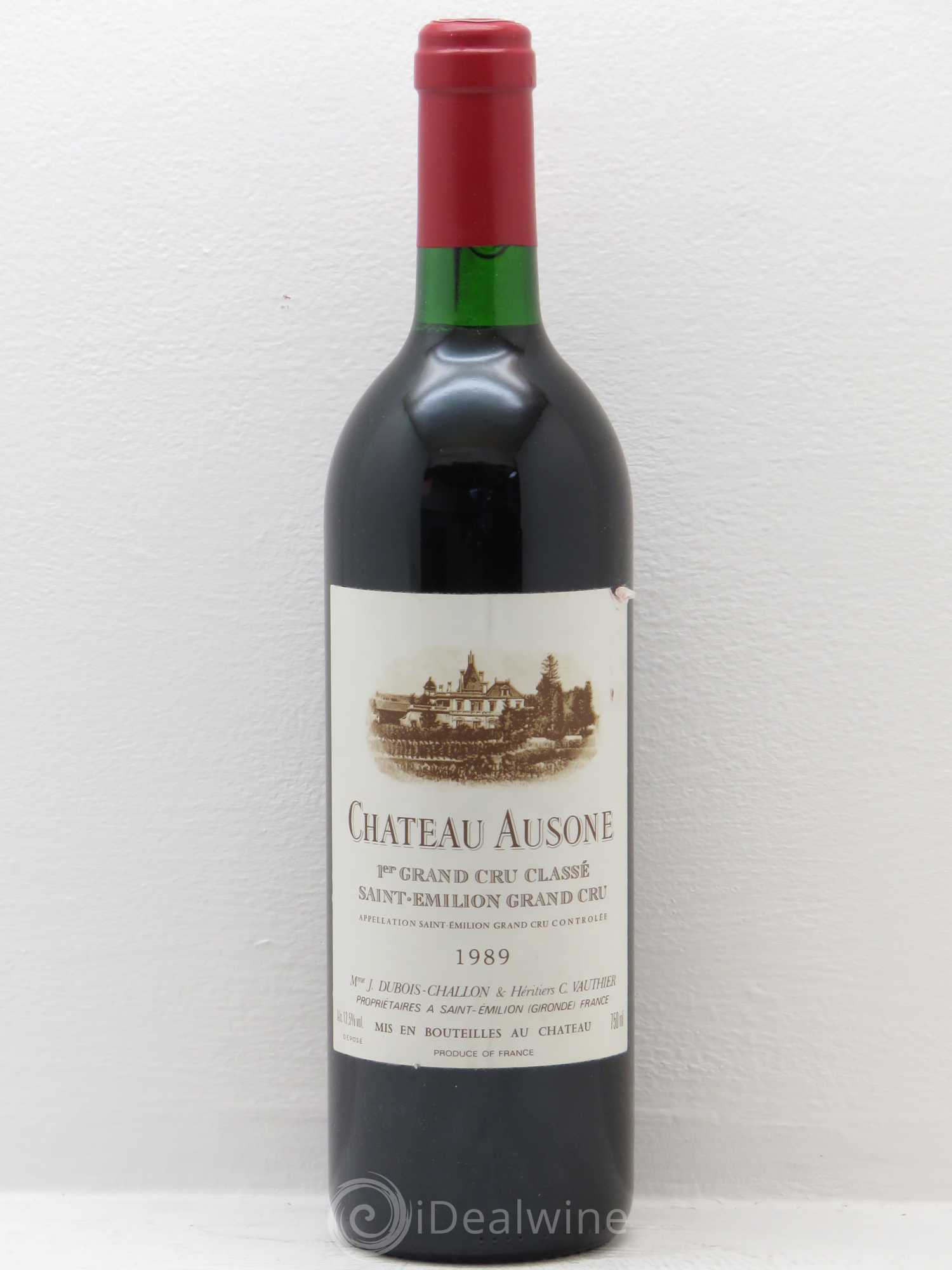 Château Ausone 1er Grand Cru Classé A 1989 - Lot de 1 bouteille - 0
