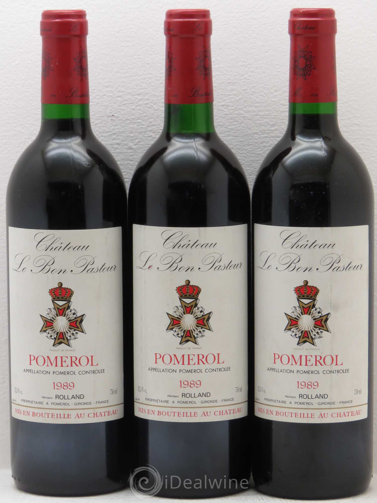 Château le Bon Pasteur 1989 - Lot de 3 bouteilles - 0