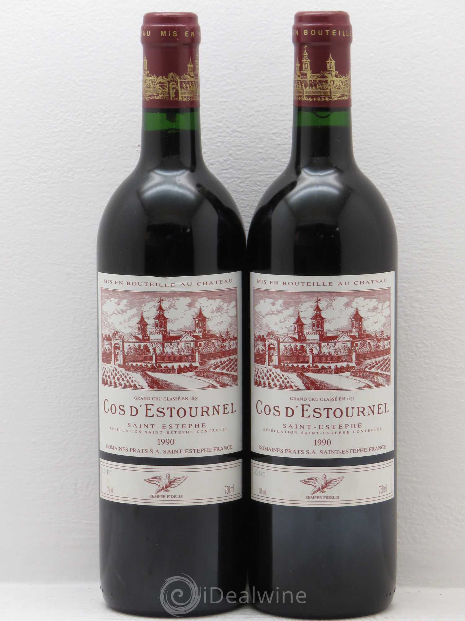 Cos d'Estournel 2ème Grand Cru Classé 1990 - Lot de 2 bouteilles - 0