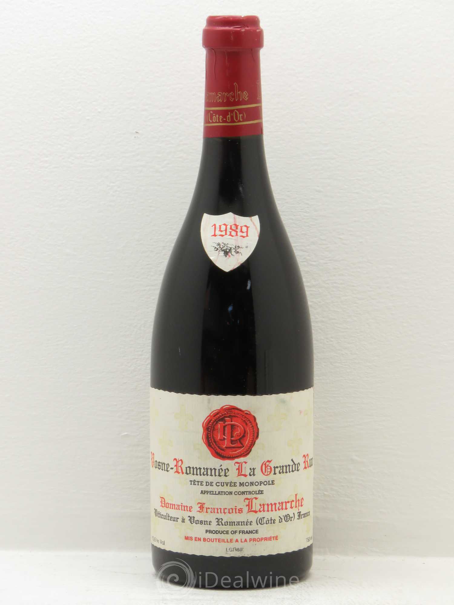 Vosne-Romanée 1er Cru 1989 - Lot de 1 bouteille - 0