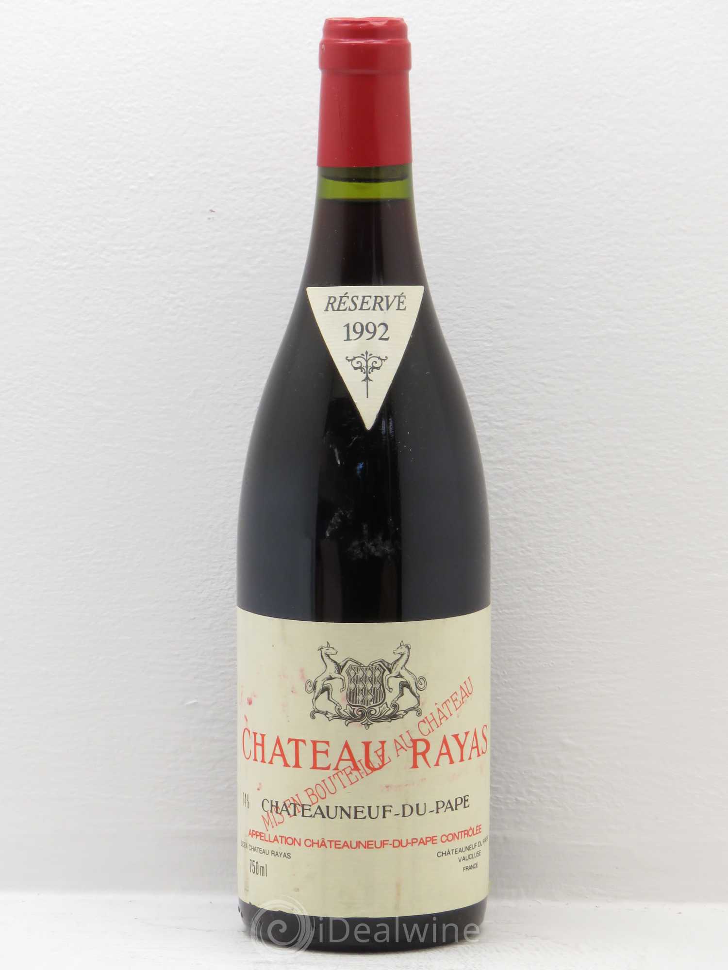 Châteauneuf-du-Pape Château Rayas Emmanuel Reynaud 1992 - Lot de 1 bouteille - 0