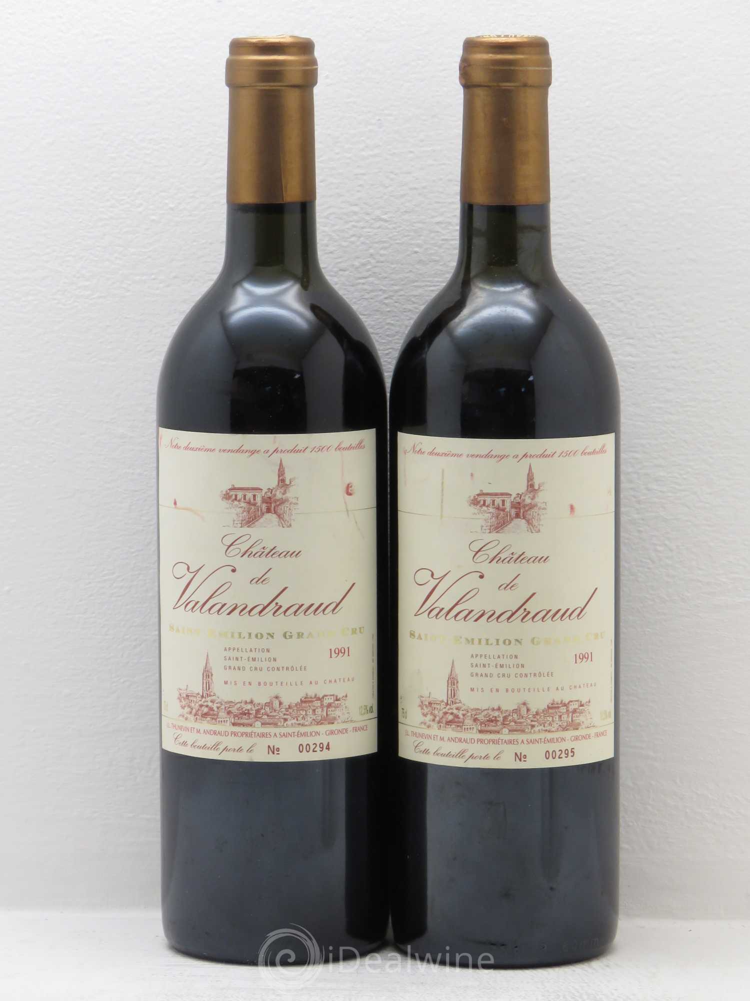 Château de Valandraud 1991 - Lot de 2 bouteilles - 0
