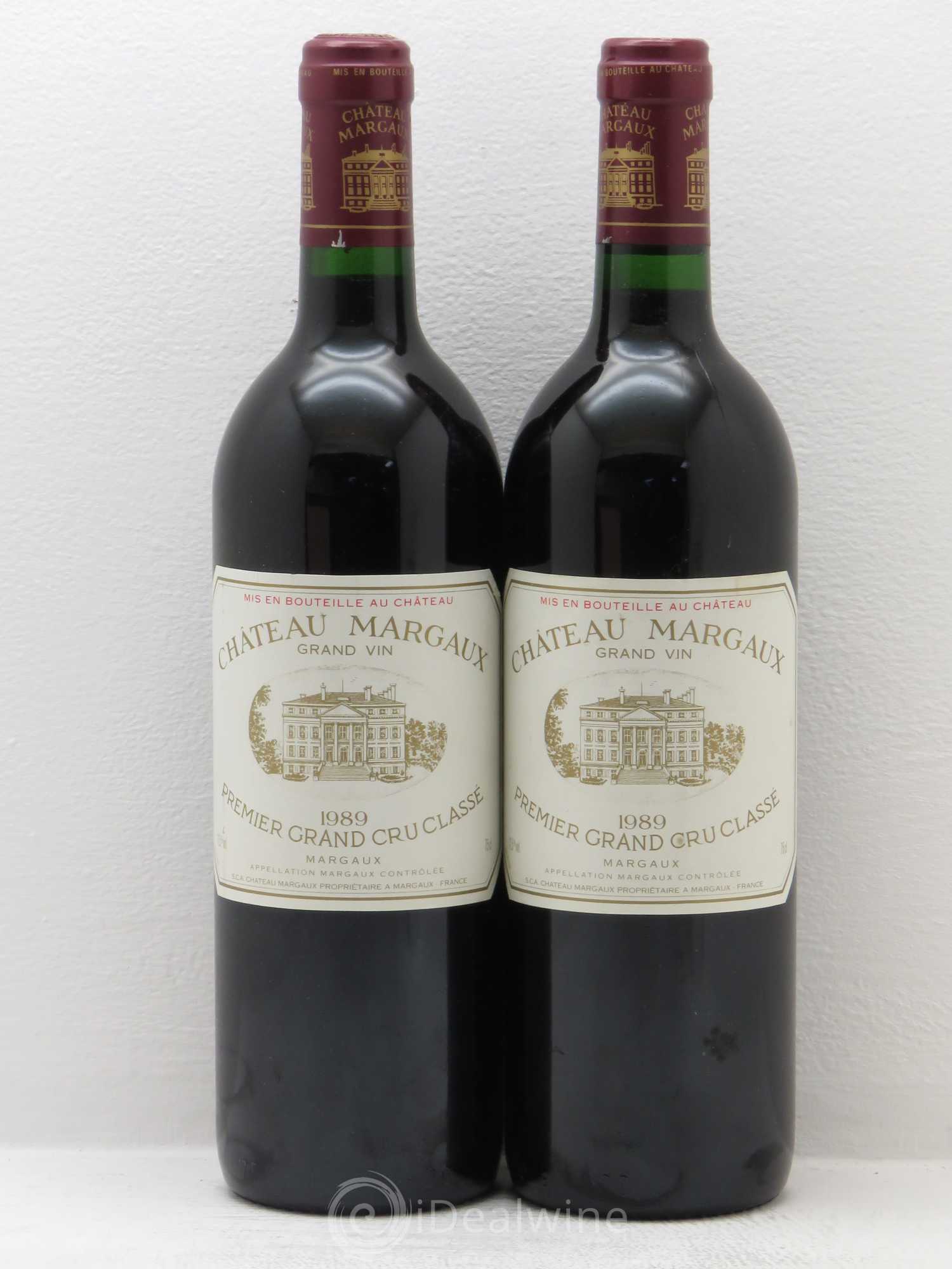 Château Margaux 1er Grand Cru Classé 1989 - Lot de 2 bouteilles - 0