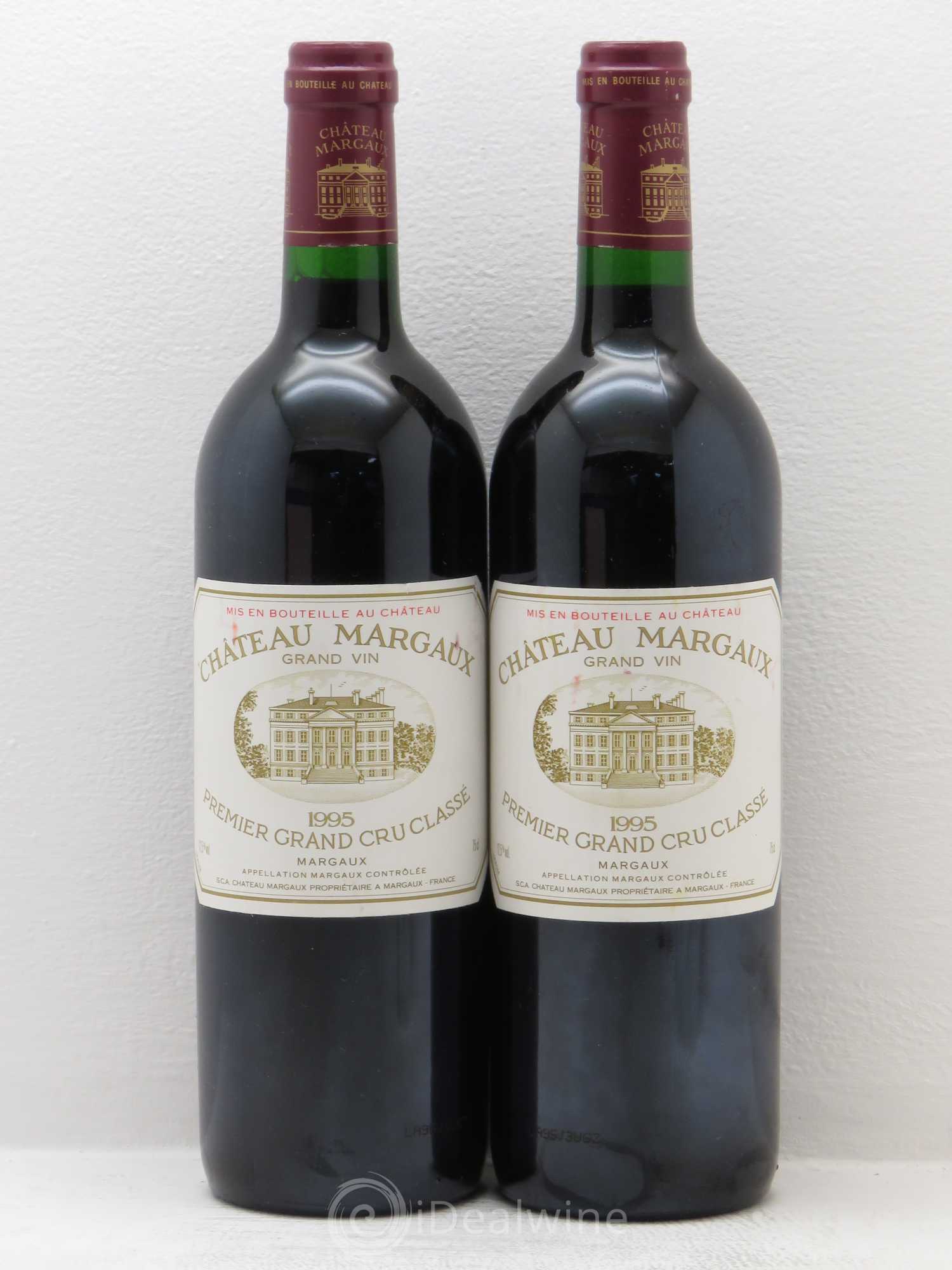 Château Margaux 1er Grand Cru Classé 1995 - Lot de 2 bouteilles - 0
