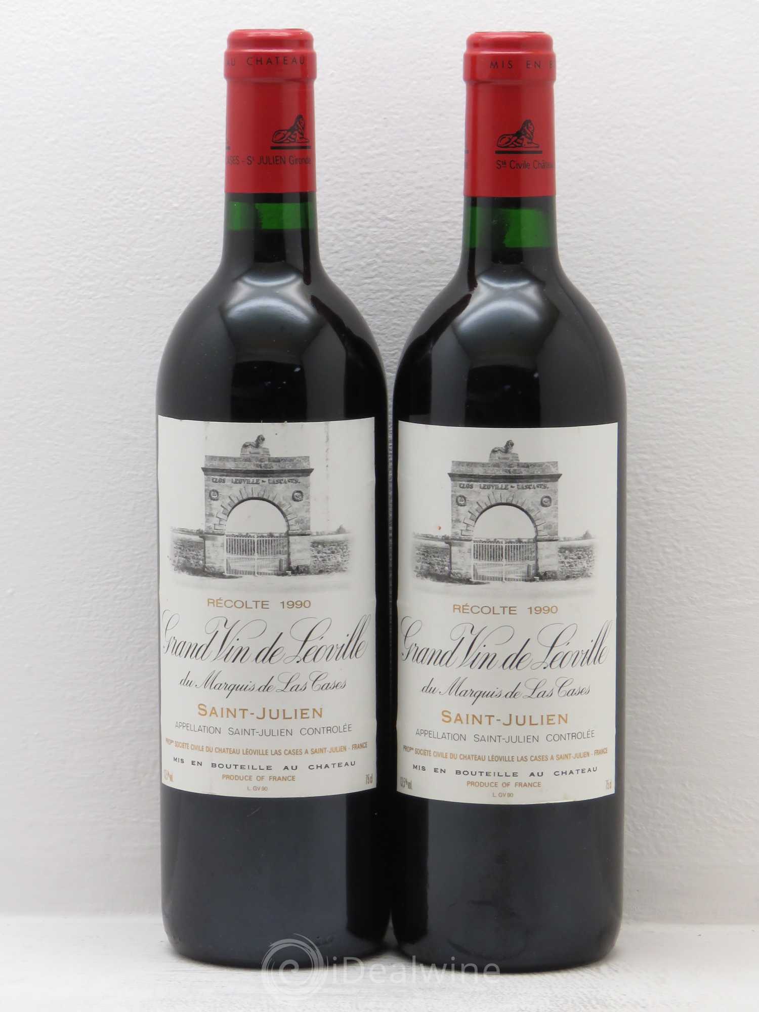 Château Léoville Las Cases 2ème Grand Cru Classé 1990 - Lot de 2 bouteilles - 0