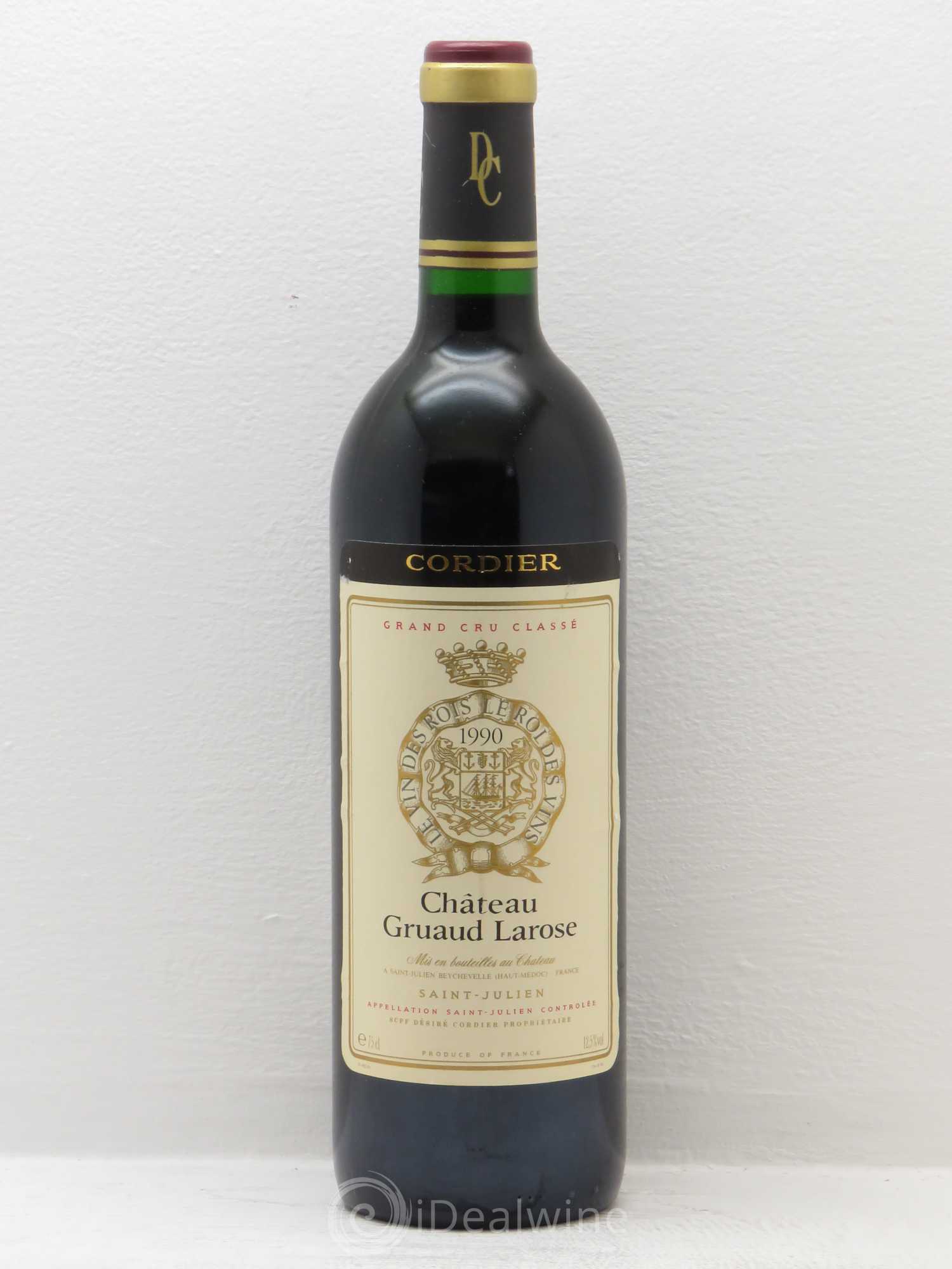 Château Gruaud Larose 2ème Grand Cru Classé 1990 - Lot de 1 bouteille - 0