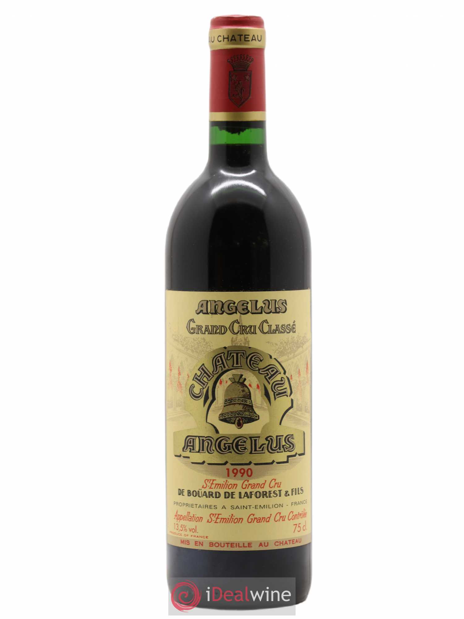 Château Angélus 1er Grand Cru Classé A 1990 - Lot de 1 bouteille - 0