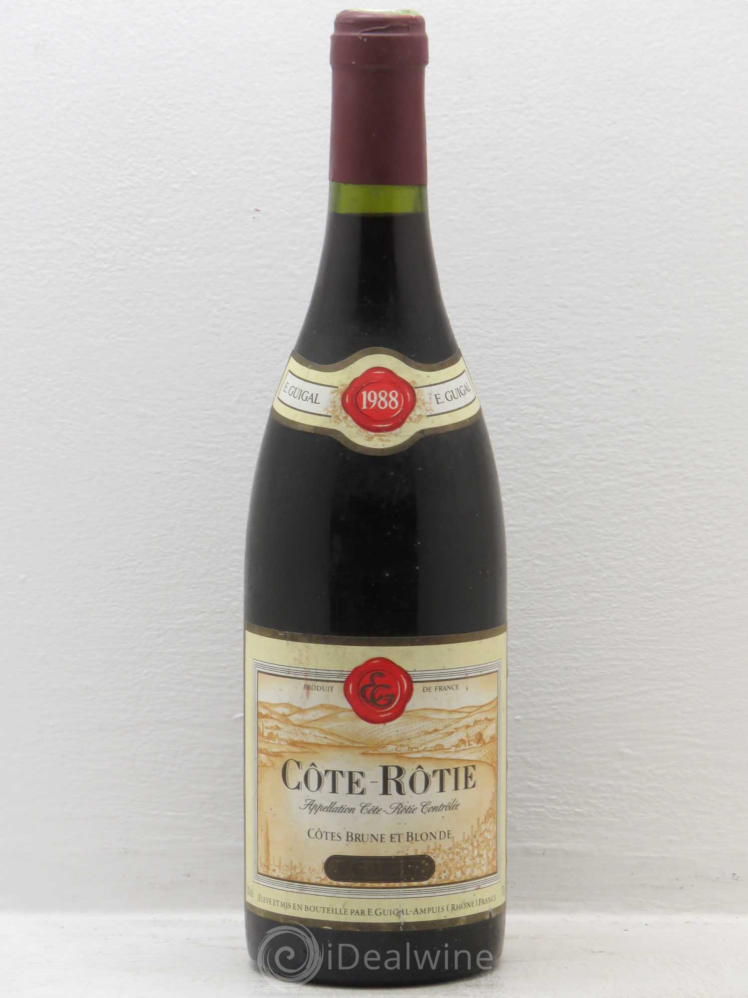 Côte-Rôtie Côtes Brune et Blonde Guigal 1988 - Lot de 1 bouteille - 0