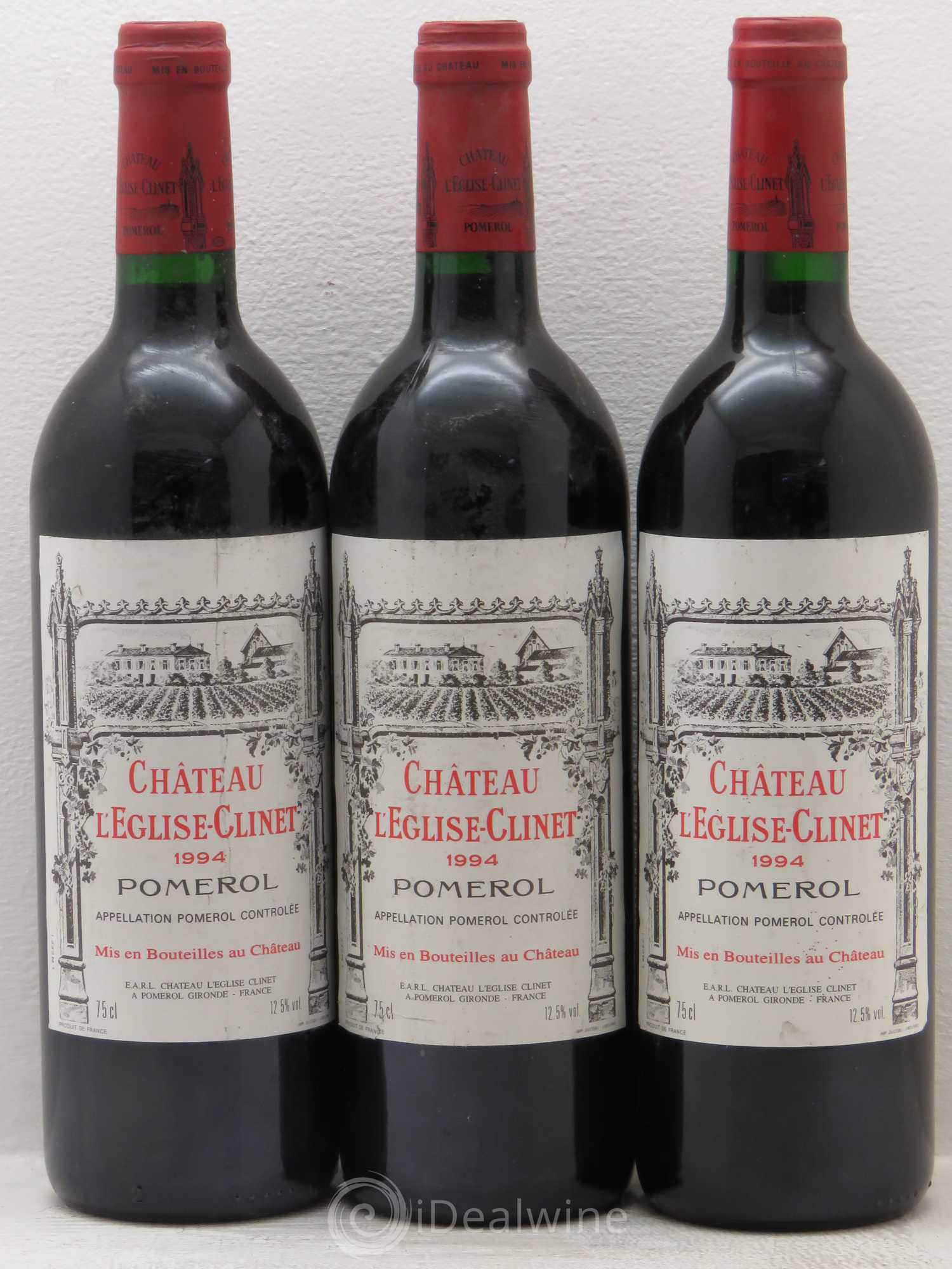 Château l' Église Clinet 1994 - Lot de 3 bouteilles - 0