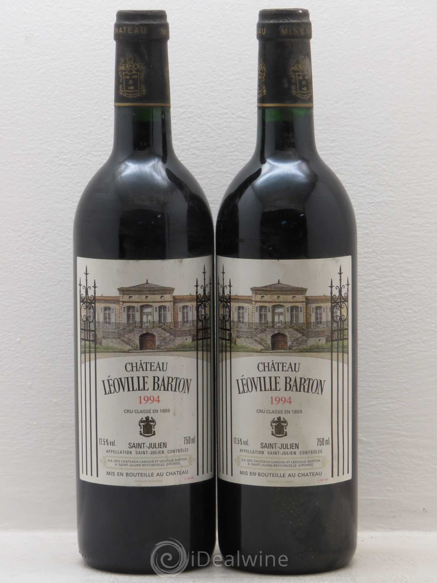Château Léoville Barton 2ème Grand Cru Classé 1994 - Lot de 2 bouteilles - 0