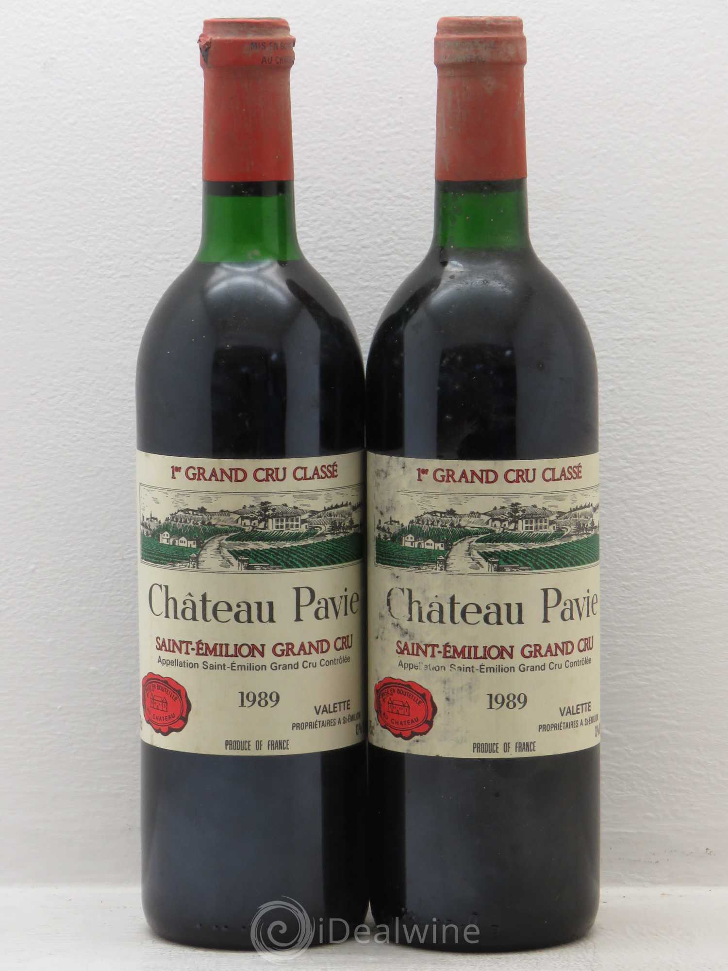 Château Pavie 1er Grand Cru Classé A 1989 - Lot de 2 bouteilles - 0