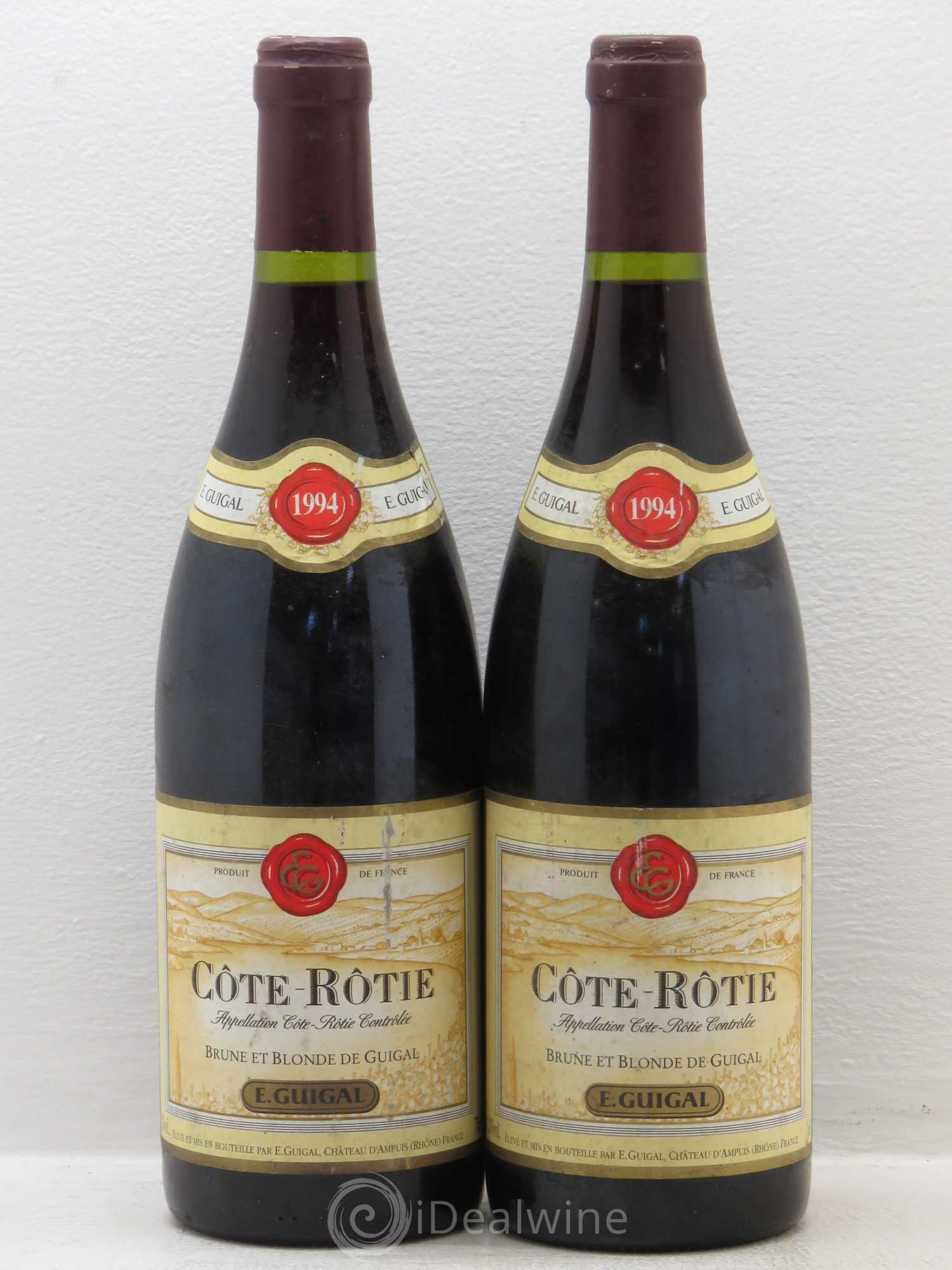 Côte-Rôtie Côtes Brune et Blonde Guigal (sans prix de réserve) 1994 - Lot de 2 bouteilles - 0