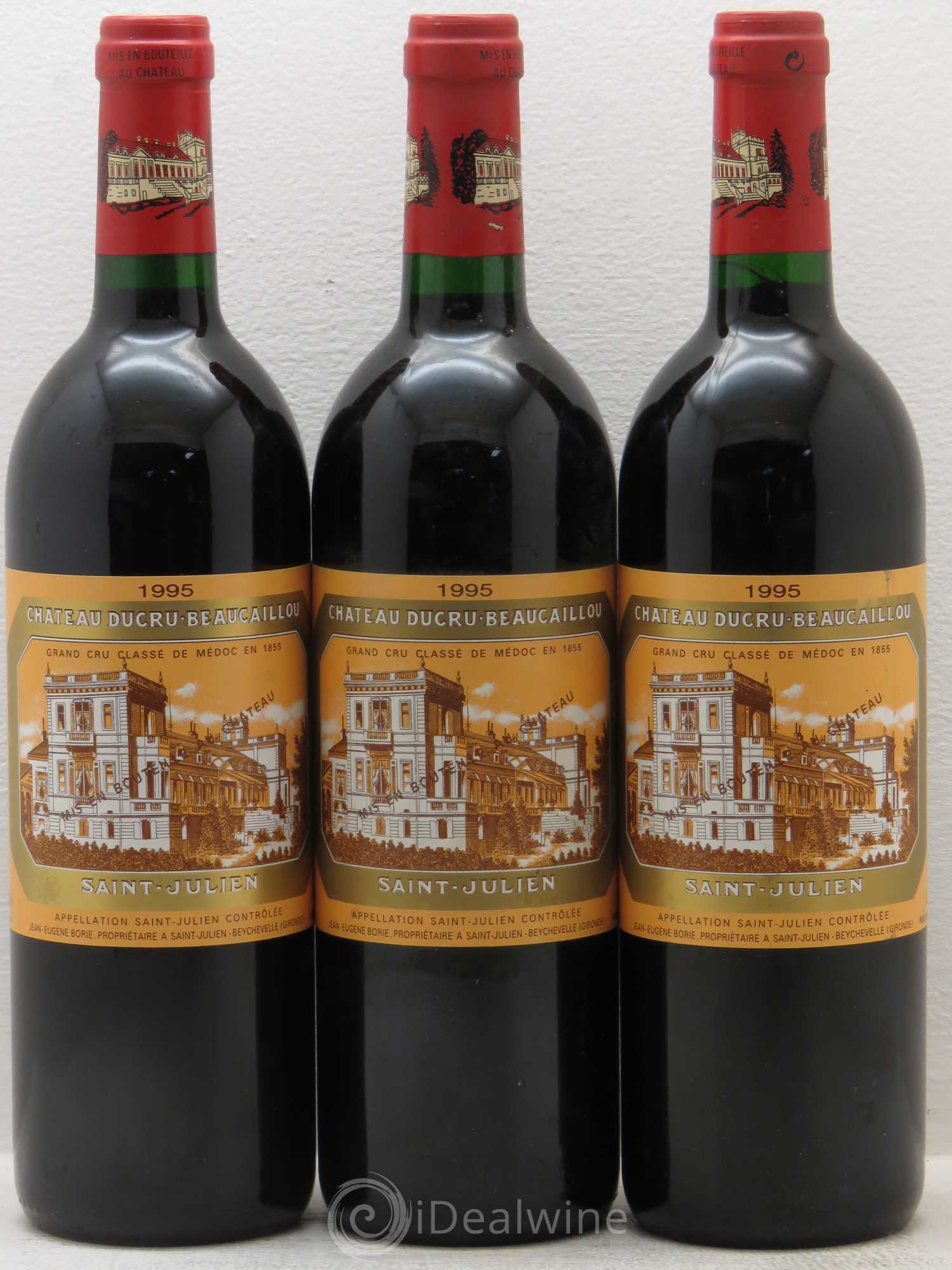 Château Ducru Beaucaillou 2ème Grand Cru Classé 1995 - Lot de 3 bouteilles - 0