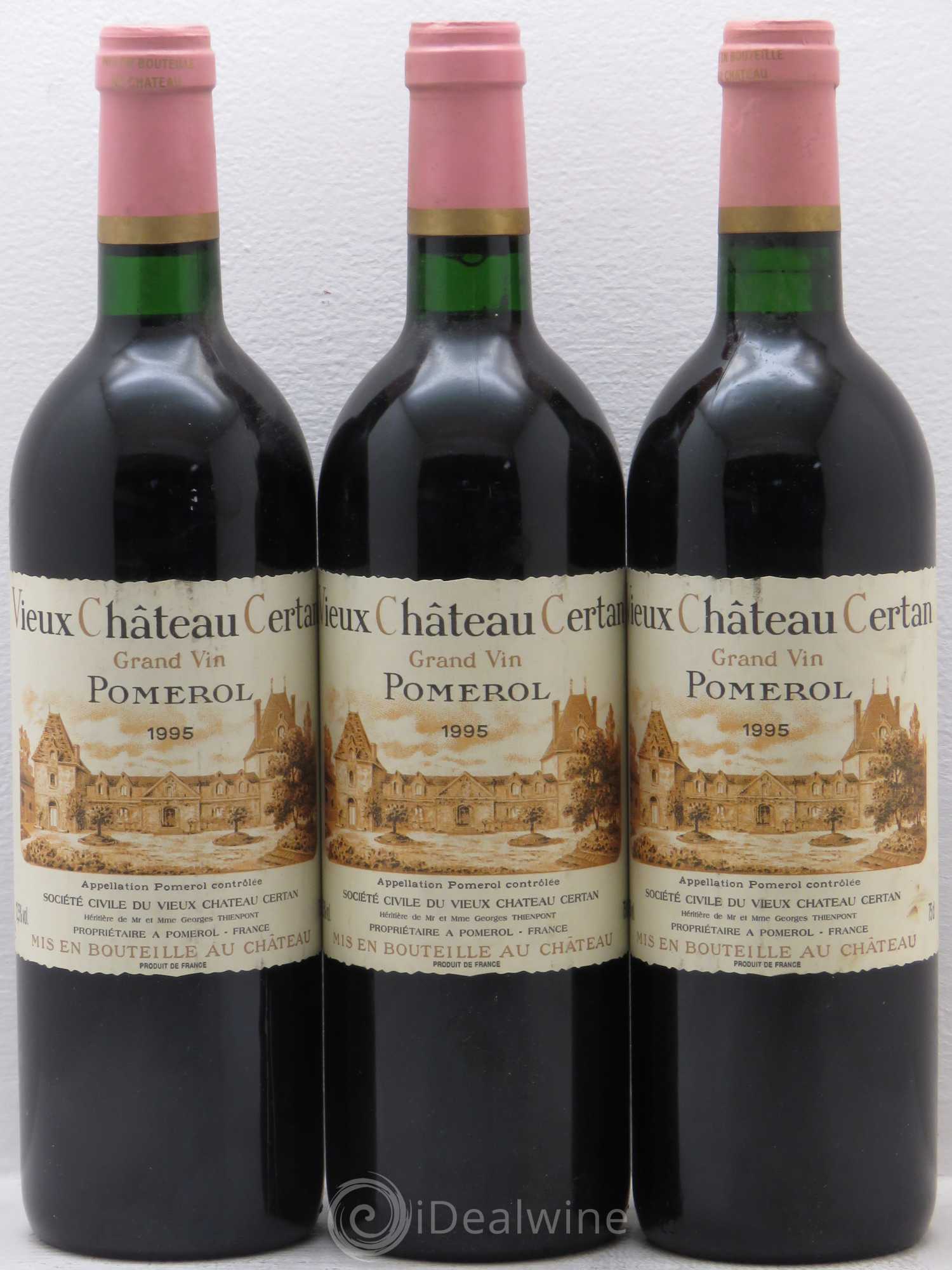 Vieux Château Certan 1995 - Lot de 3 bouteilles - 0