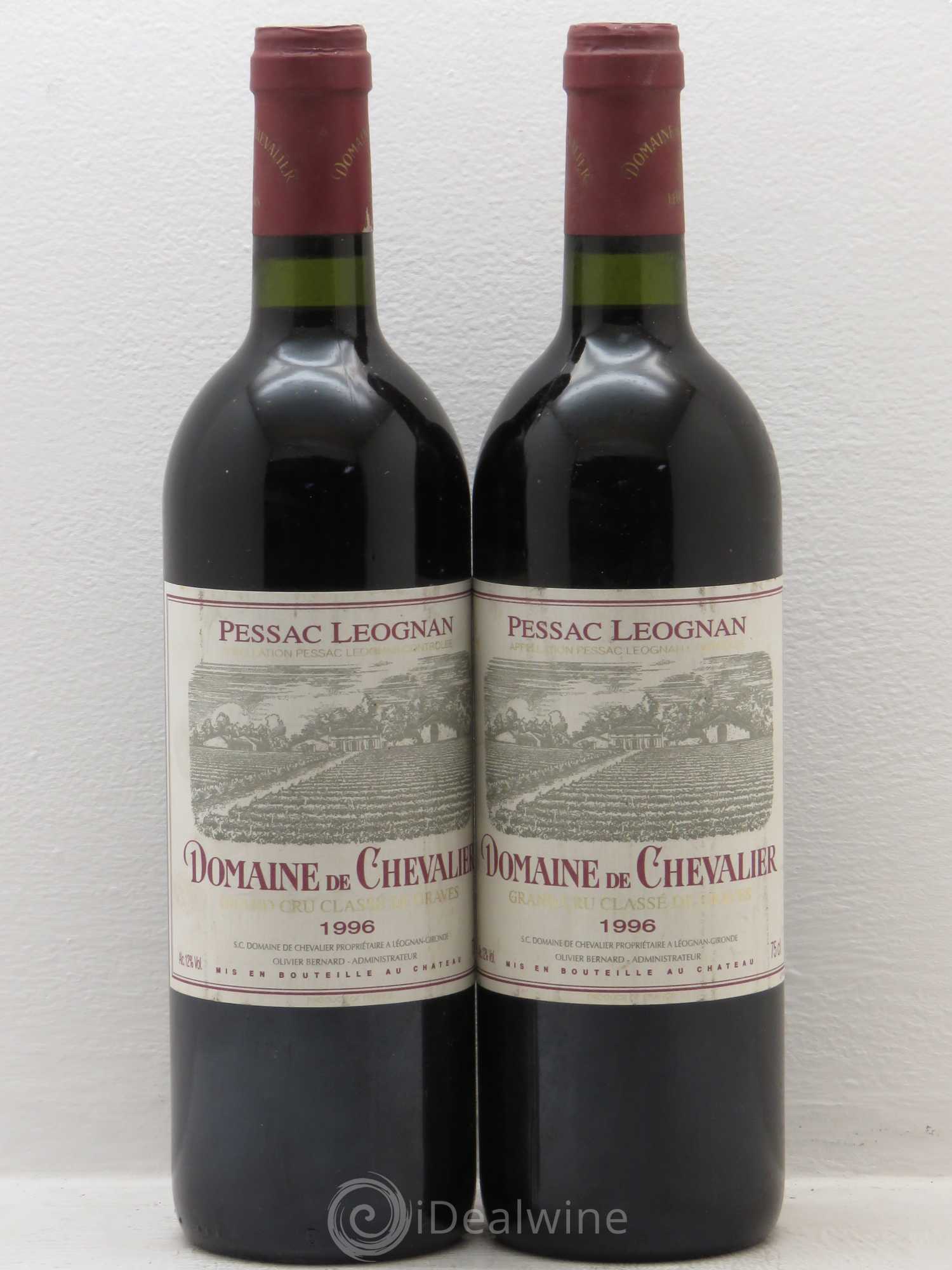 Domaine de Chevalier Cru Classé de Graves 1996 - Lot de 2 bouteilles - 0