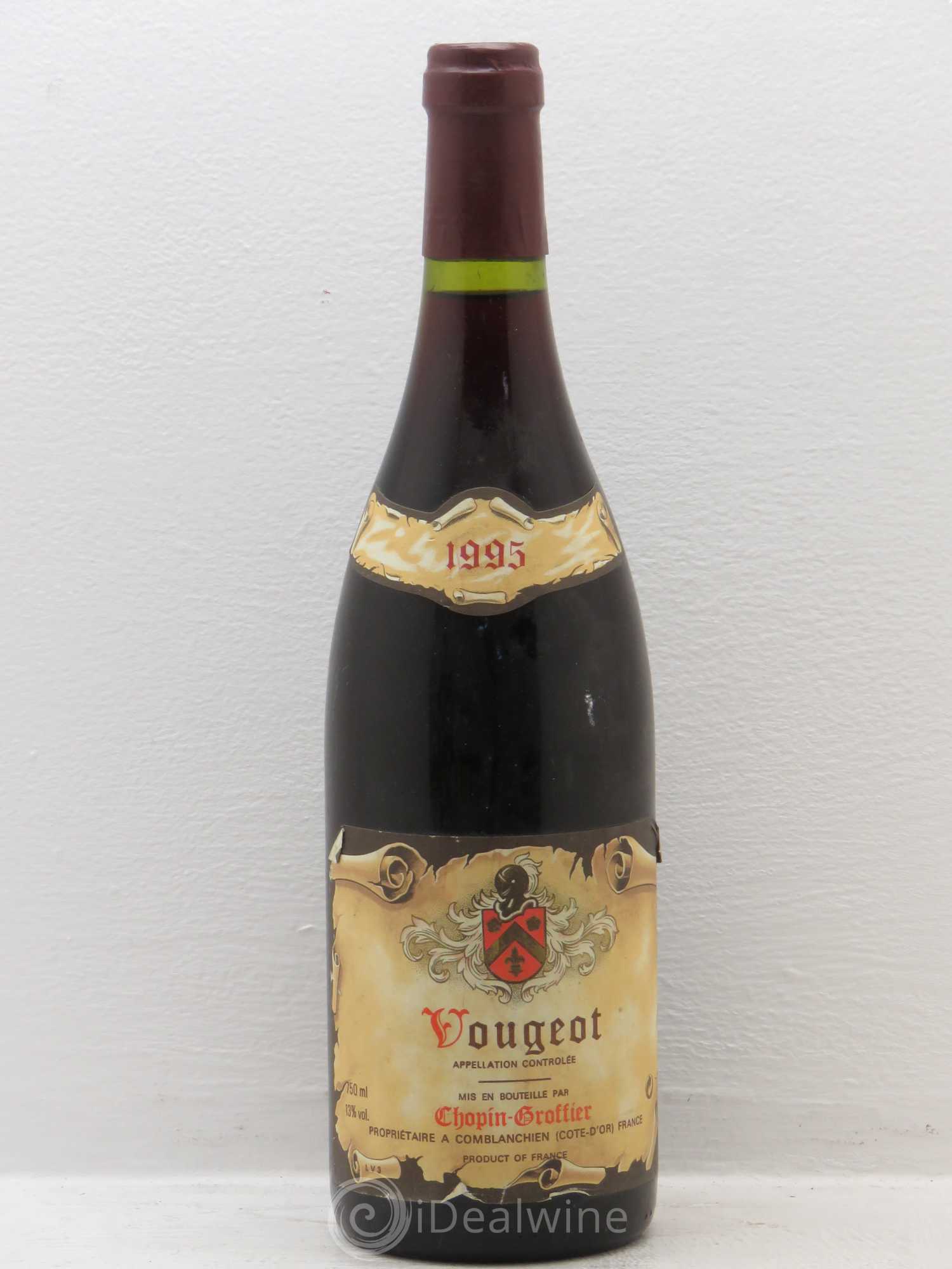 Vougeot chopin groffier 1995 - Posten von 1 Flasche - 0