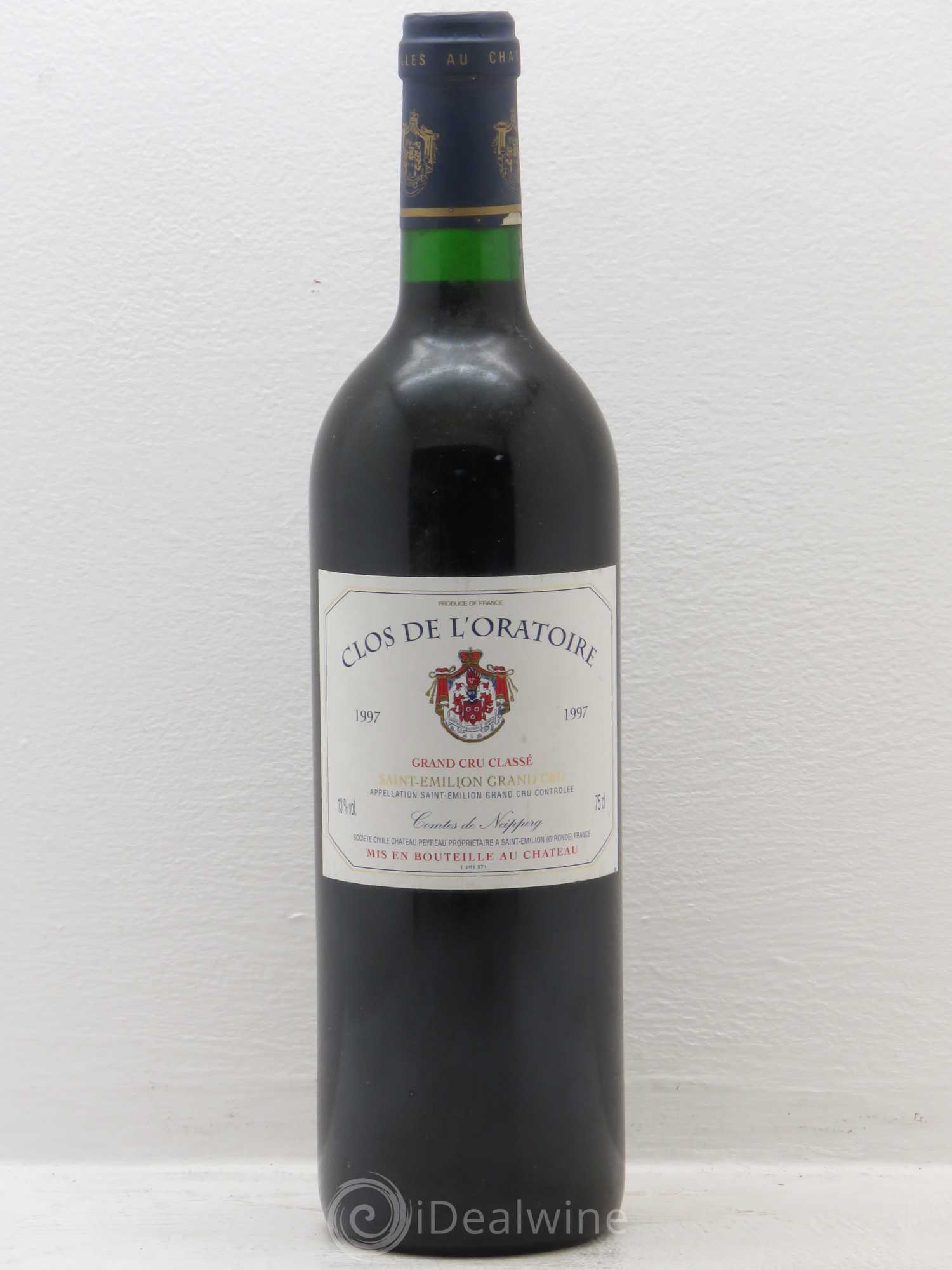 Clos de l'Oratoire Grand Cru Classé 1997 - Lot de 1 bouteille - 0