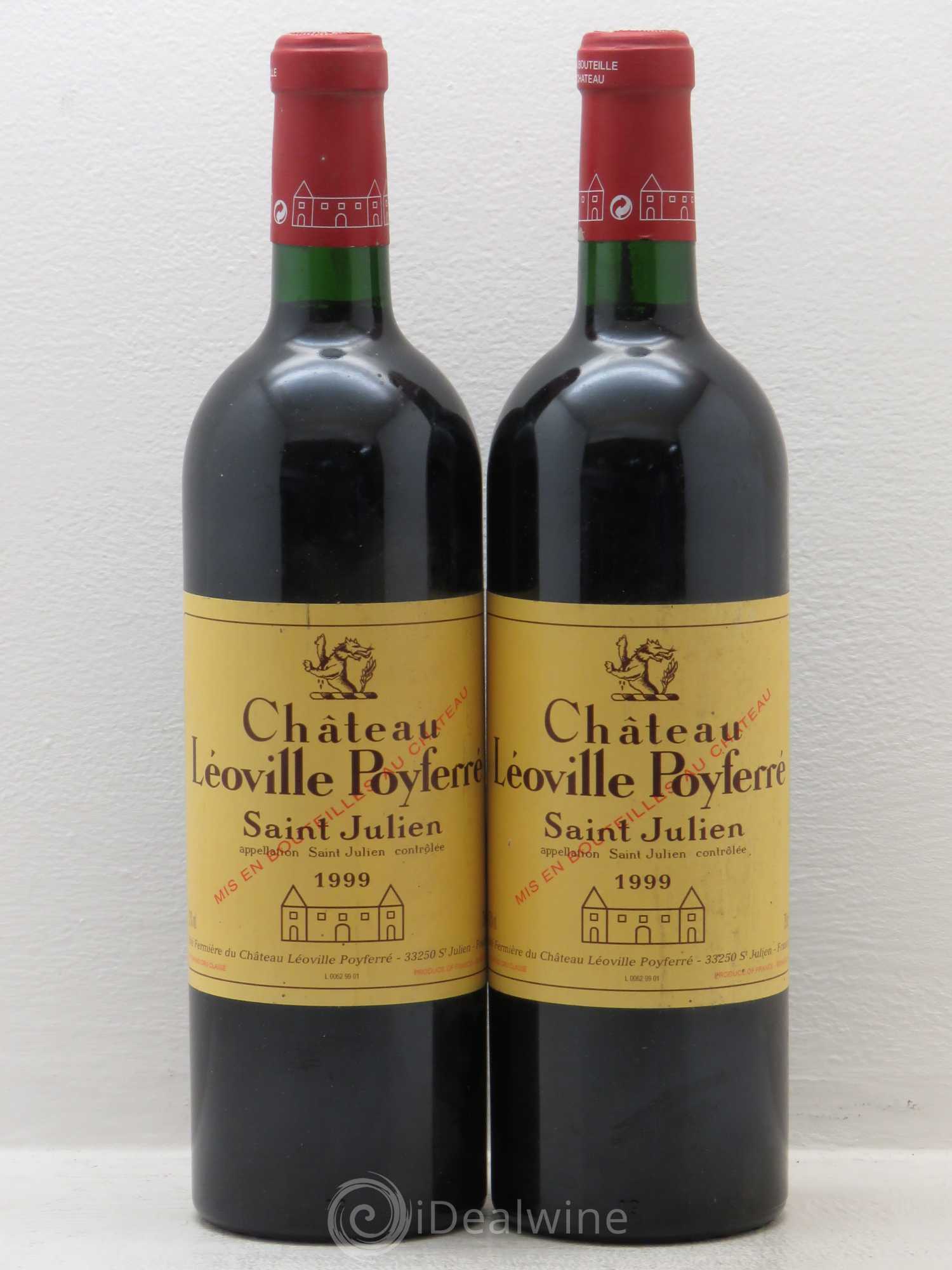 Château Léoville Poyferré 2ème Grand Cru Classé 1999 - Lot de 2 bouteilles - 0