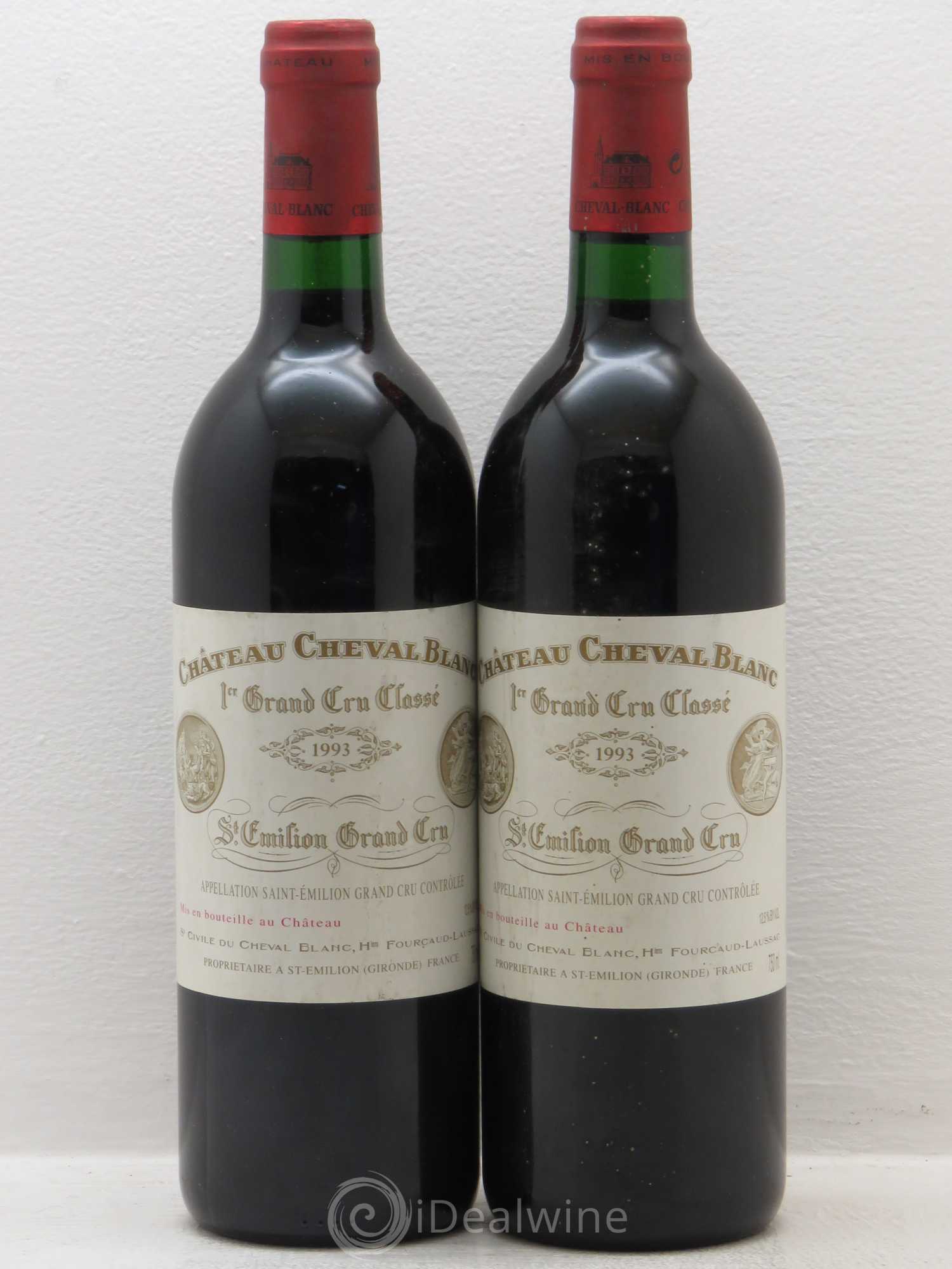 Château Cheval Blanc 1er Grand Cru Classé A 1993 - Lot de 2 bouteilles - 0