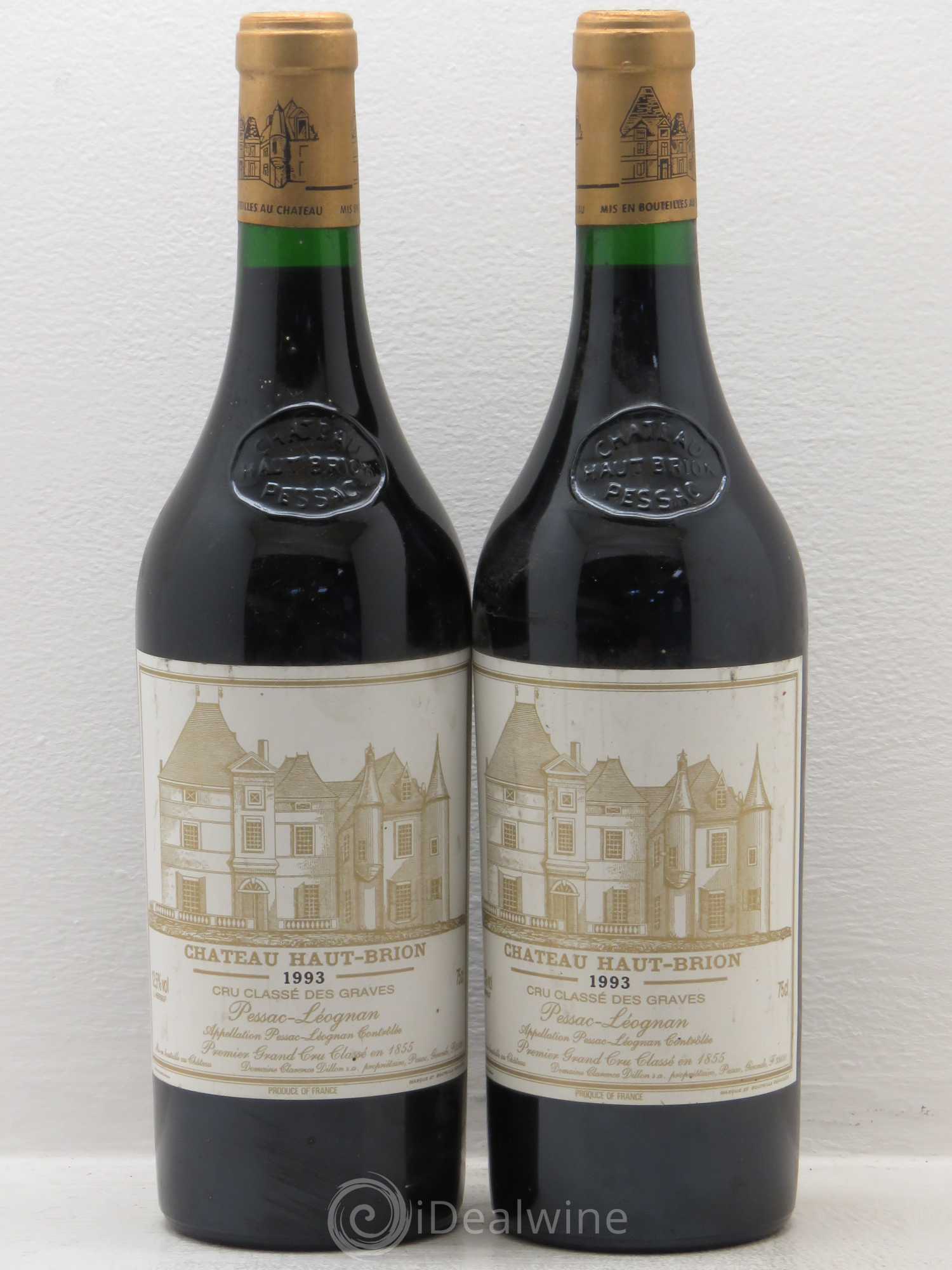 Château Haut Brion 1er Grand Cru Classé 1993 - Lot de 2 bouteilles - 0