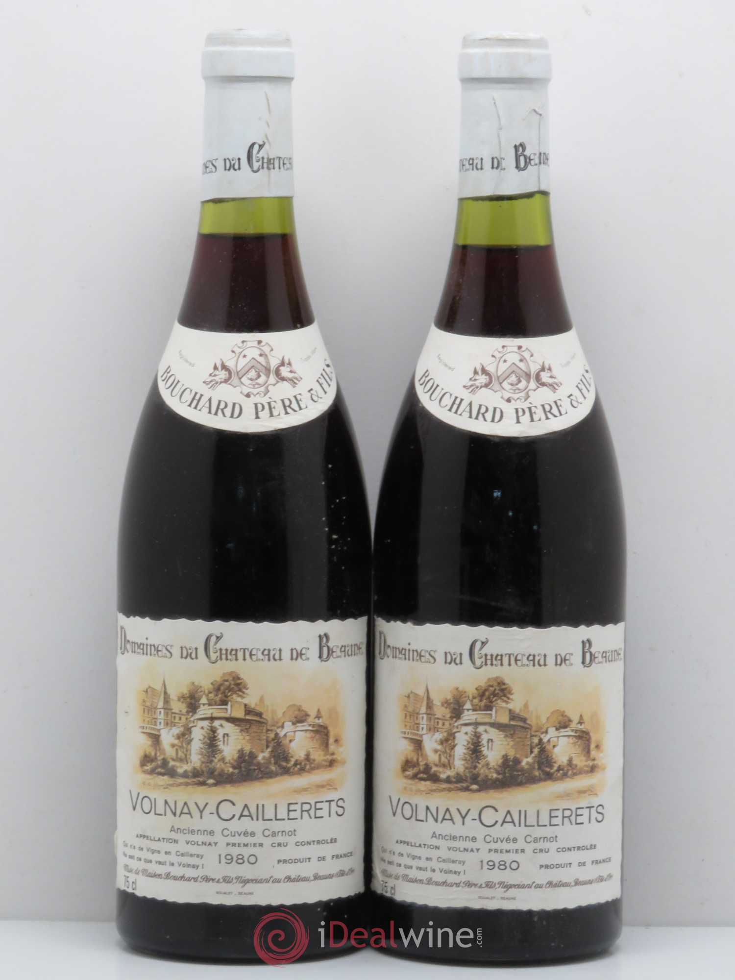Volnay 1er Cru Caillerets - Ancienne Cuvée Carnot Bouchard Père & Fils 1980 - Lot de 2 bouteilles - 0