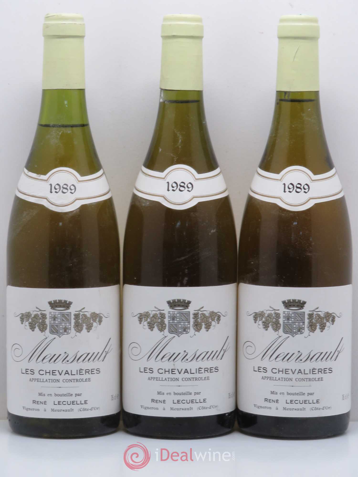 Meursault Chevalières Domaine René Lécuelle 1989 - Lot de 6 bouteilles - 2