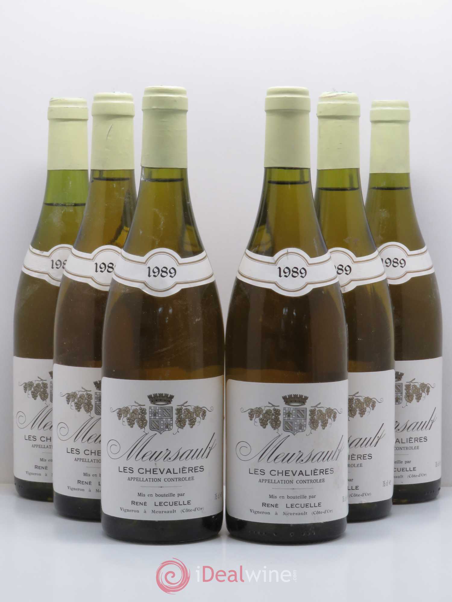 Meursault Chevalières Domaine René Lécuelle 1989 - Lot de 6 bouteilles - 0