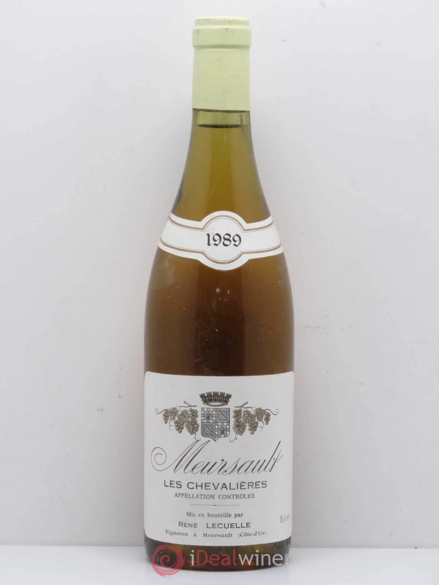Meursault Chevalières Domaine René Lécuelle 1989 - Lot de 1 bouteille - 0