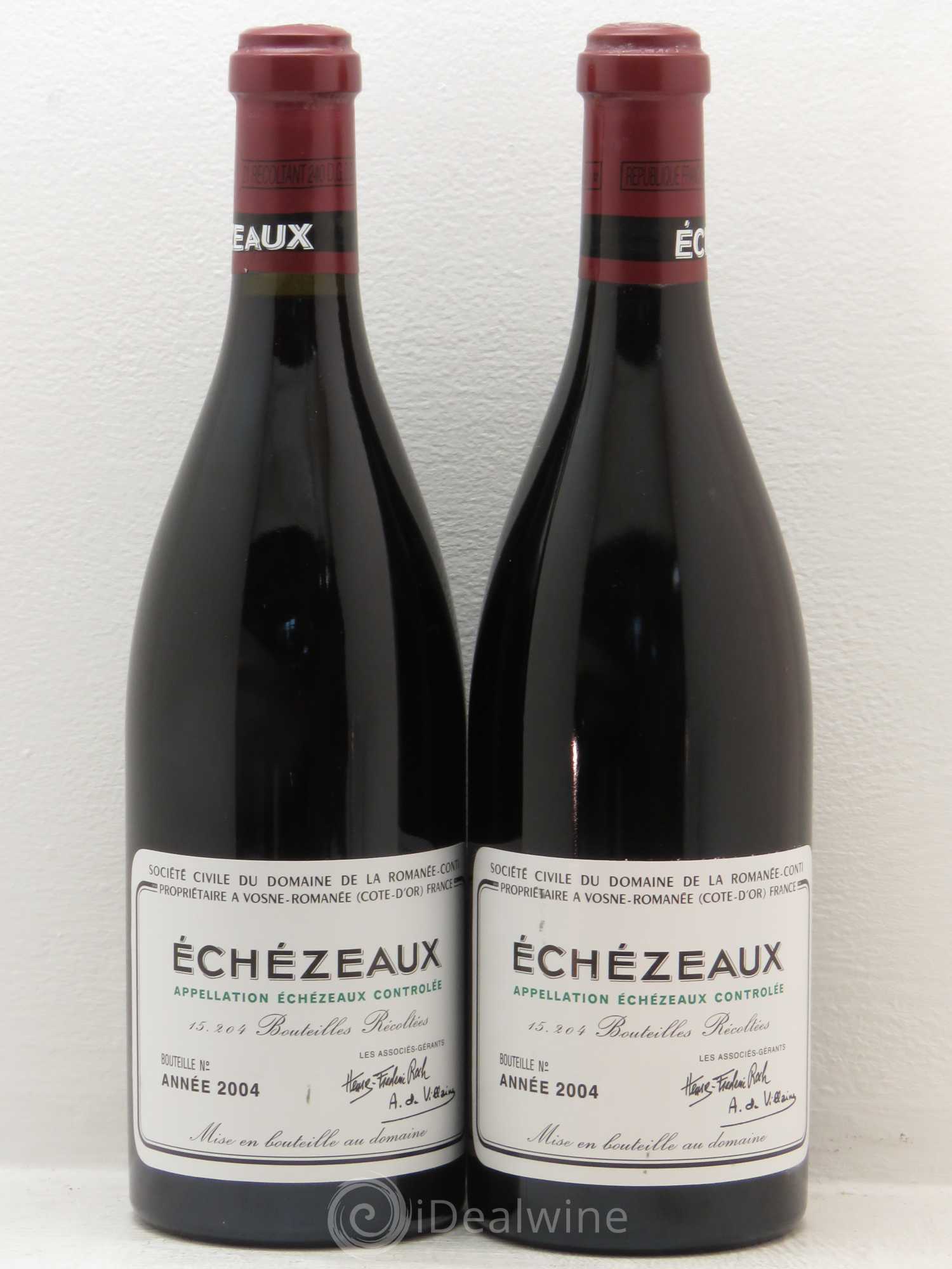 Echezeaux Grand Cru Domaine de la Romanée-Conti 2004 - Lot de 2 bouteilles - 0