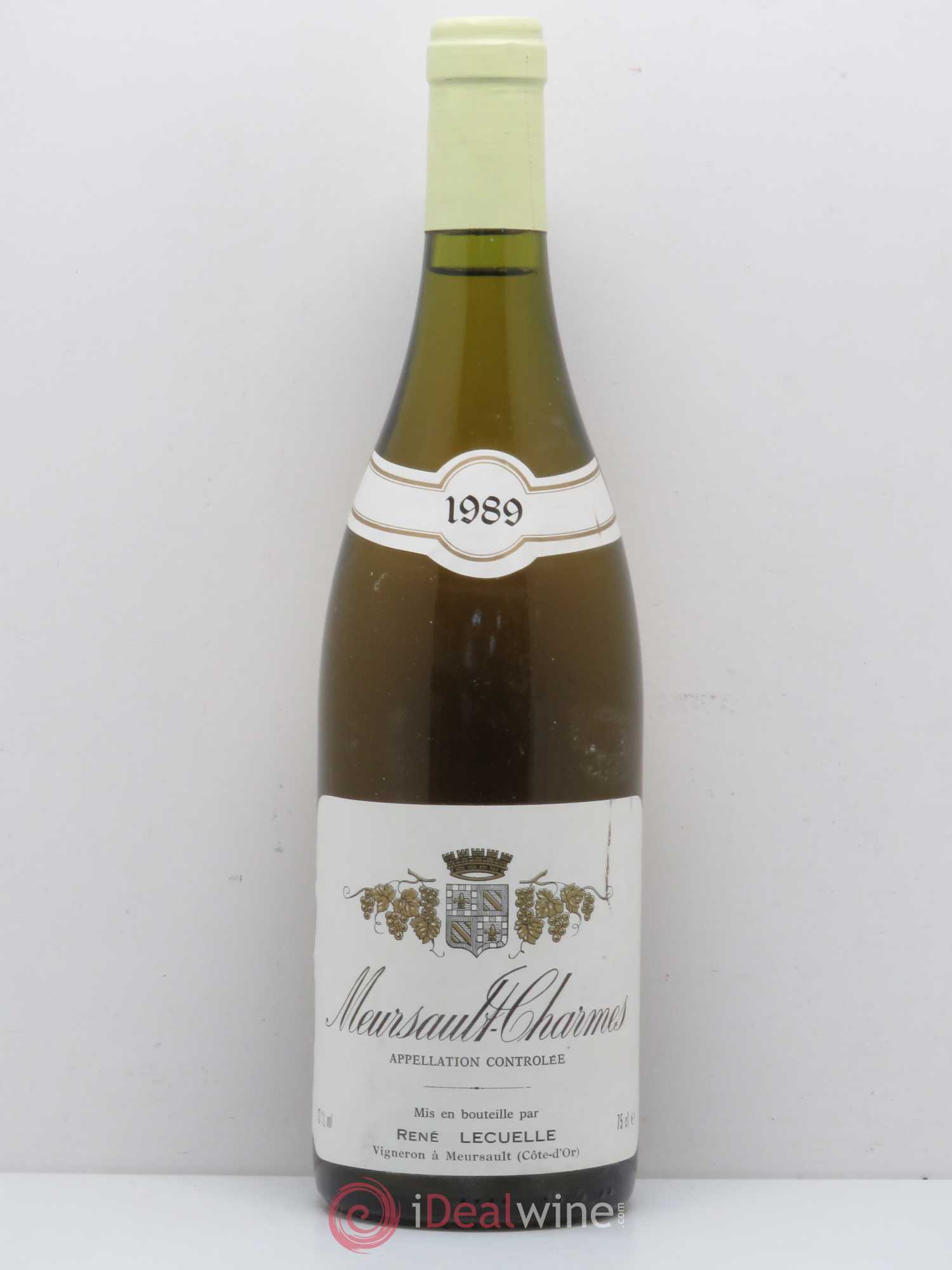 Meursault Charmes Domaine René Lecuelle 1989 - Lot de 1 bouteille - 0